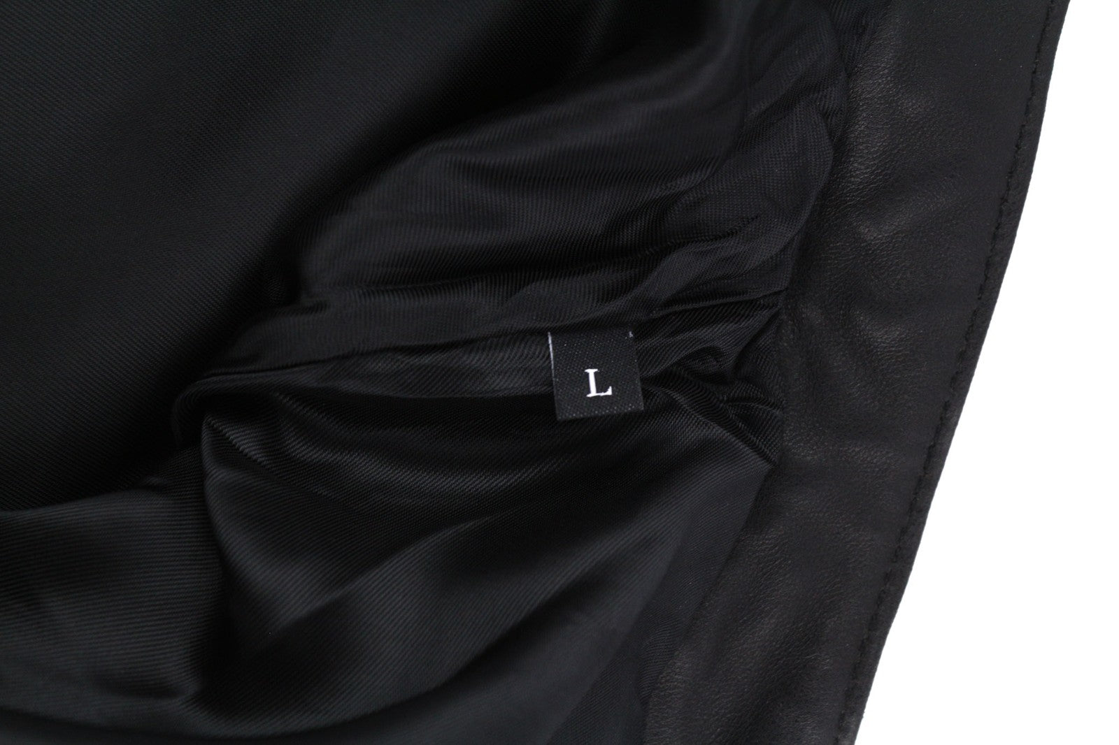 DIESEL L-Suza Womens Jacket L Black Lambskin Leather Band Neck Pockets RRP€750