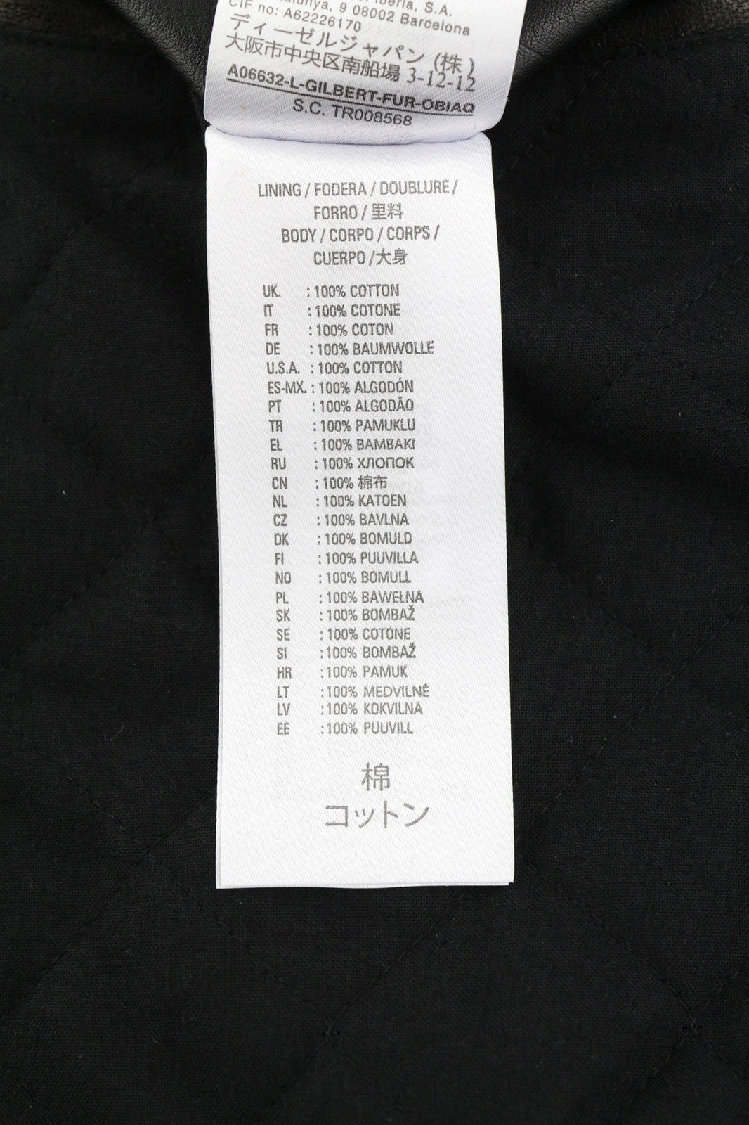 DIESEL L-Gilbert-Fur Mens Jacket L Cowhide Leather Lambskin Fur Collar RRP€1095