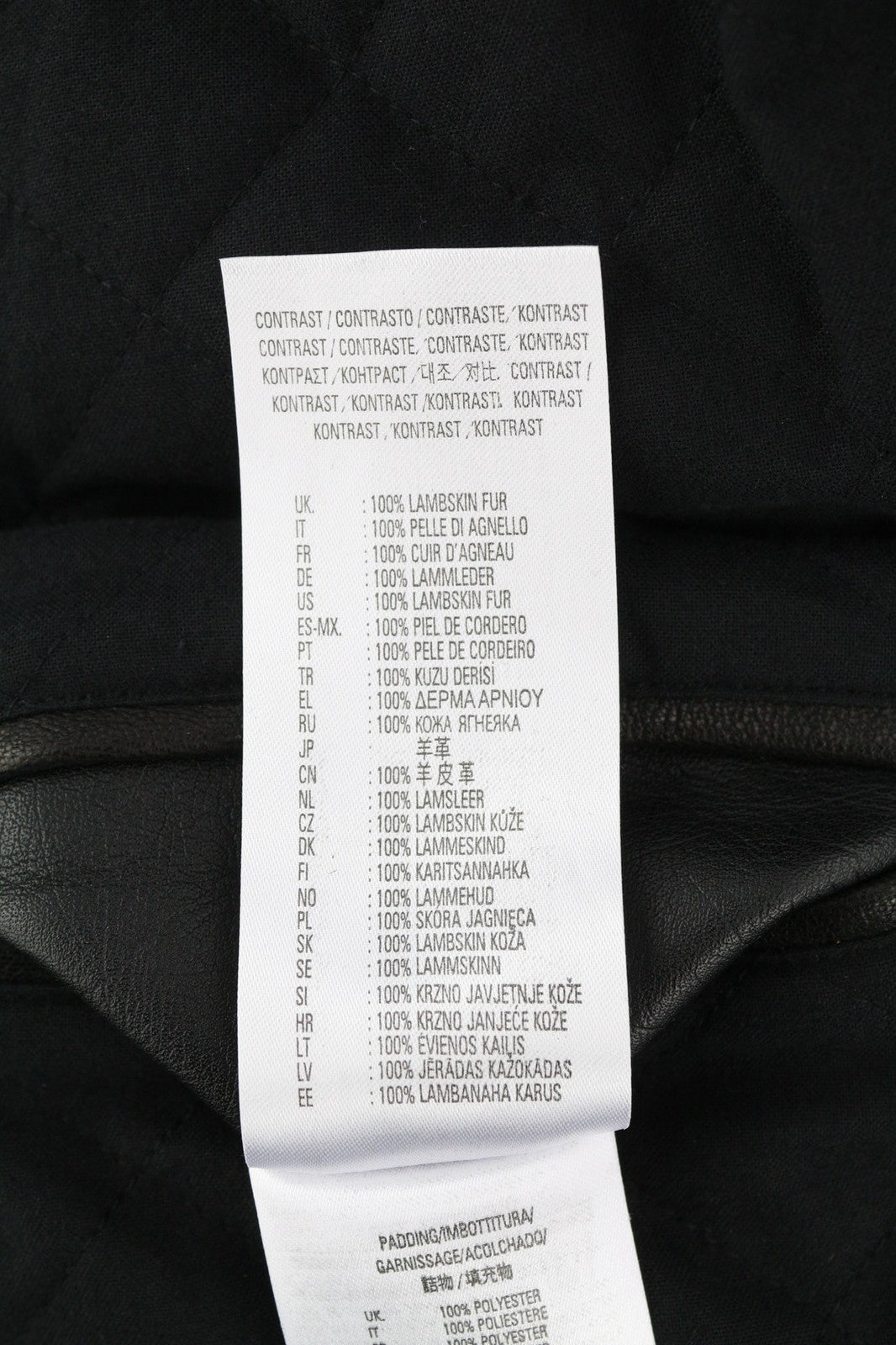 DIESEL L-Gilbert-Fur Mens Jacket L Cowhide Leather Lambskin Fur Collar RRP€1095