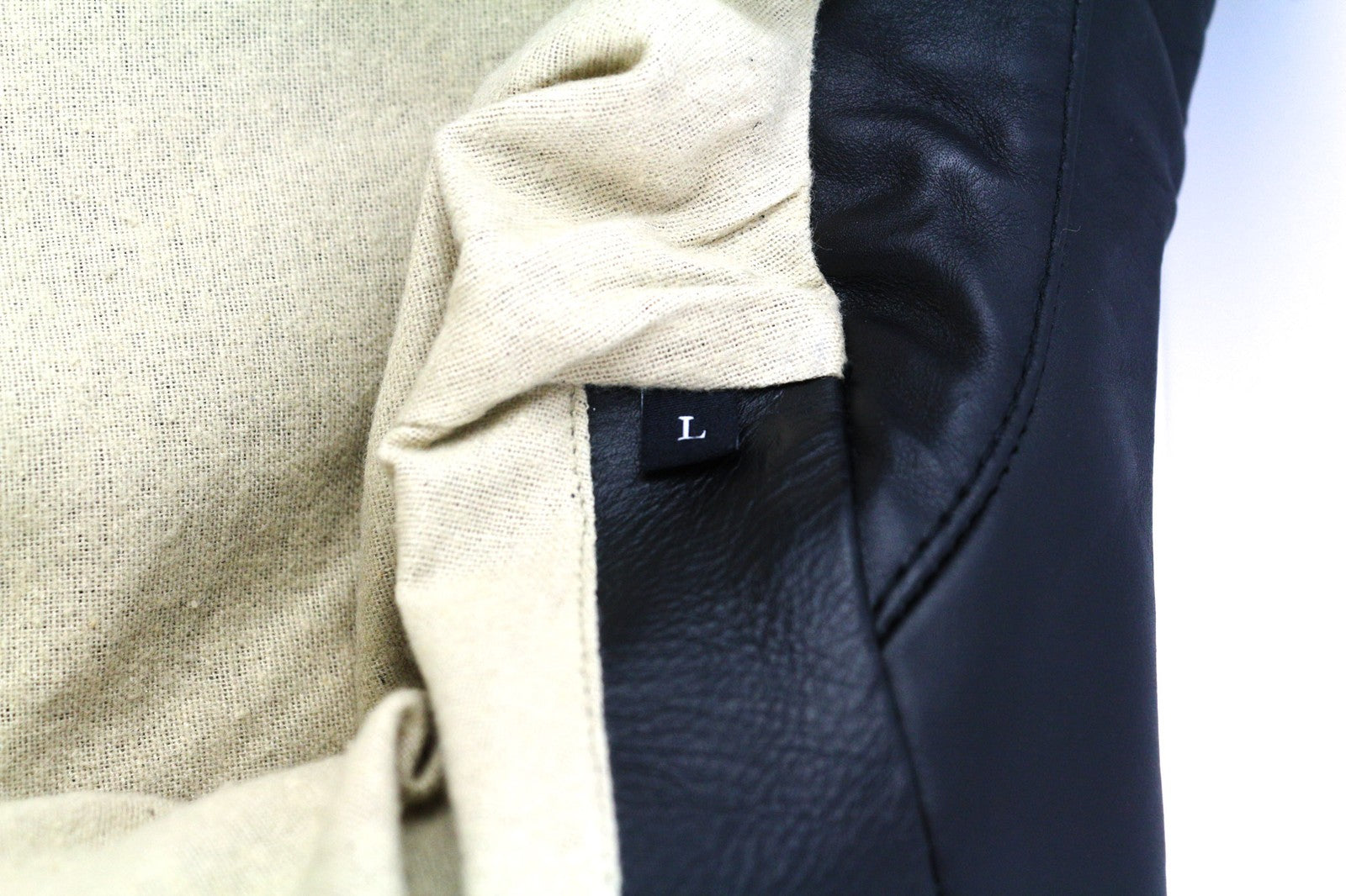 DIESEL L-Cale Mens Jacket L Black Cowhide Leather  Neck Lined RRP€650