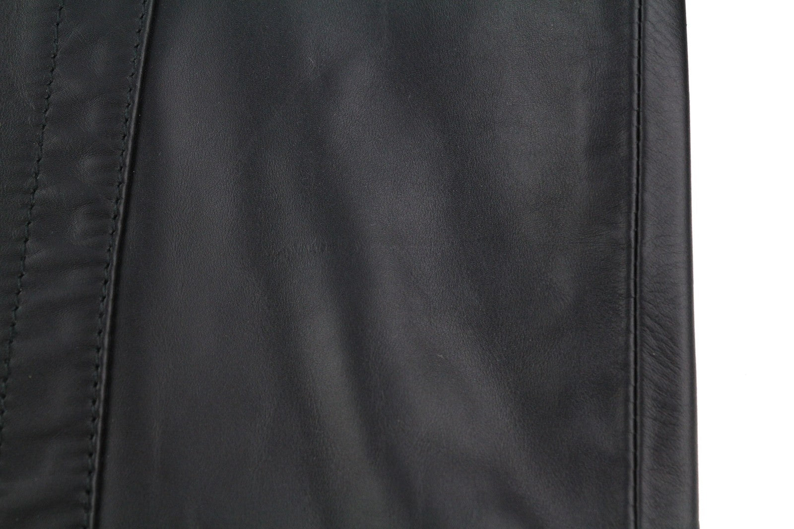 DIESEL L-Cale Mens Jacket L Black Cowhide Leather  Collar Lined  RRP€650