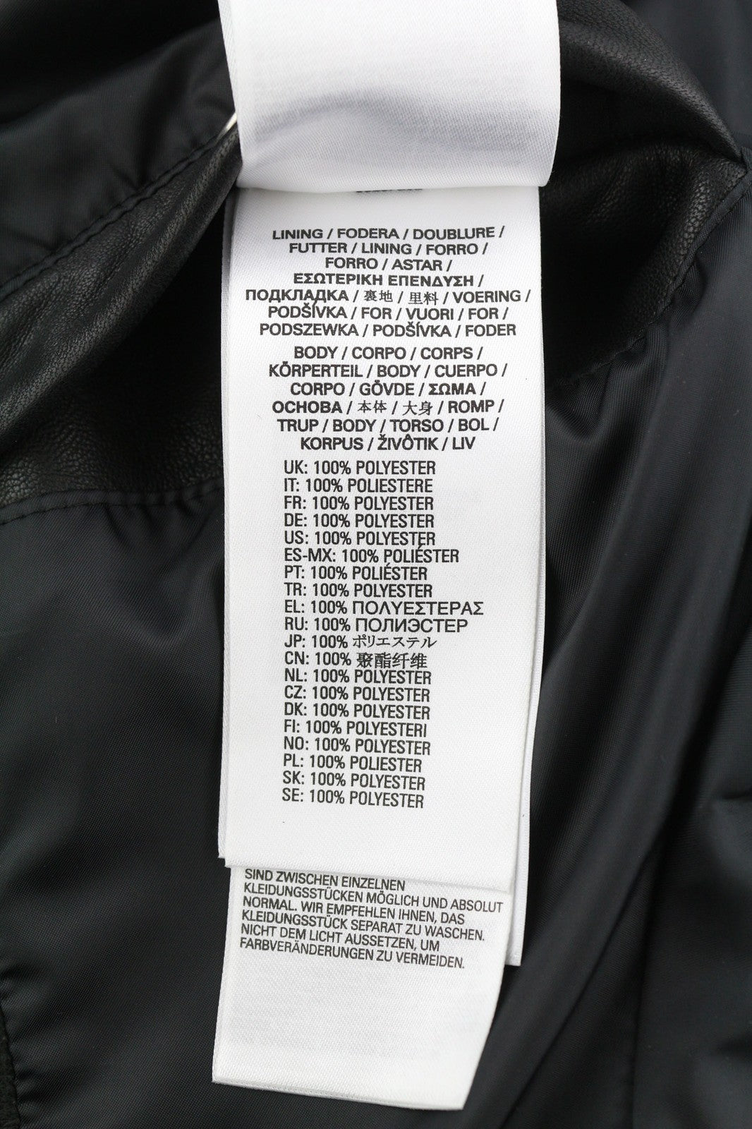 DIESEL L-Case-Ka Mens Jacket M Black Sheepskin Leather Band Collar RRP€450