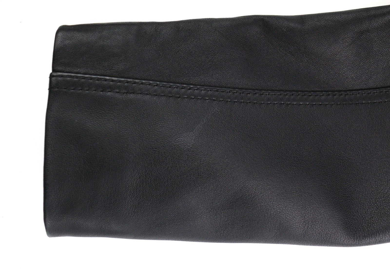 DIESEL L-Case-Ka Mens Jacket S Black Sheepskin Leather Band Collar RRP€450