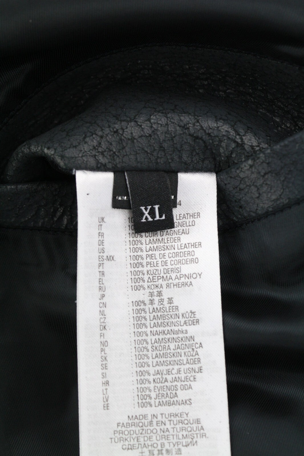 DIESEL L-Coat-CRK  XL Lambskin Leather Mens Jacket Notch Buttoned RRP€1195