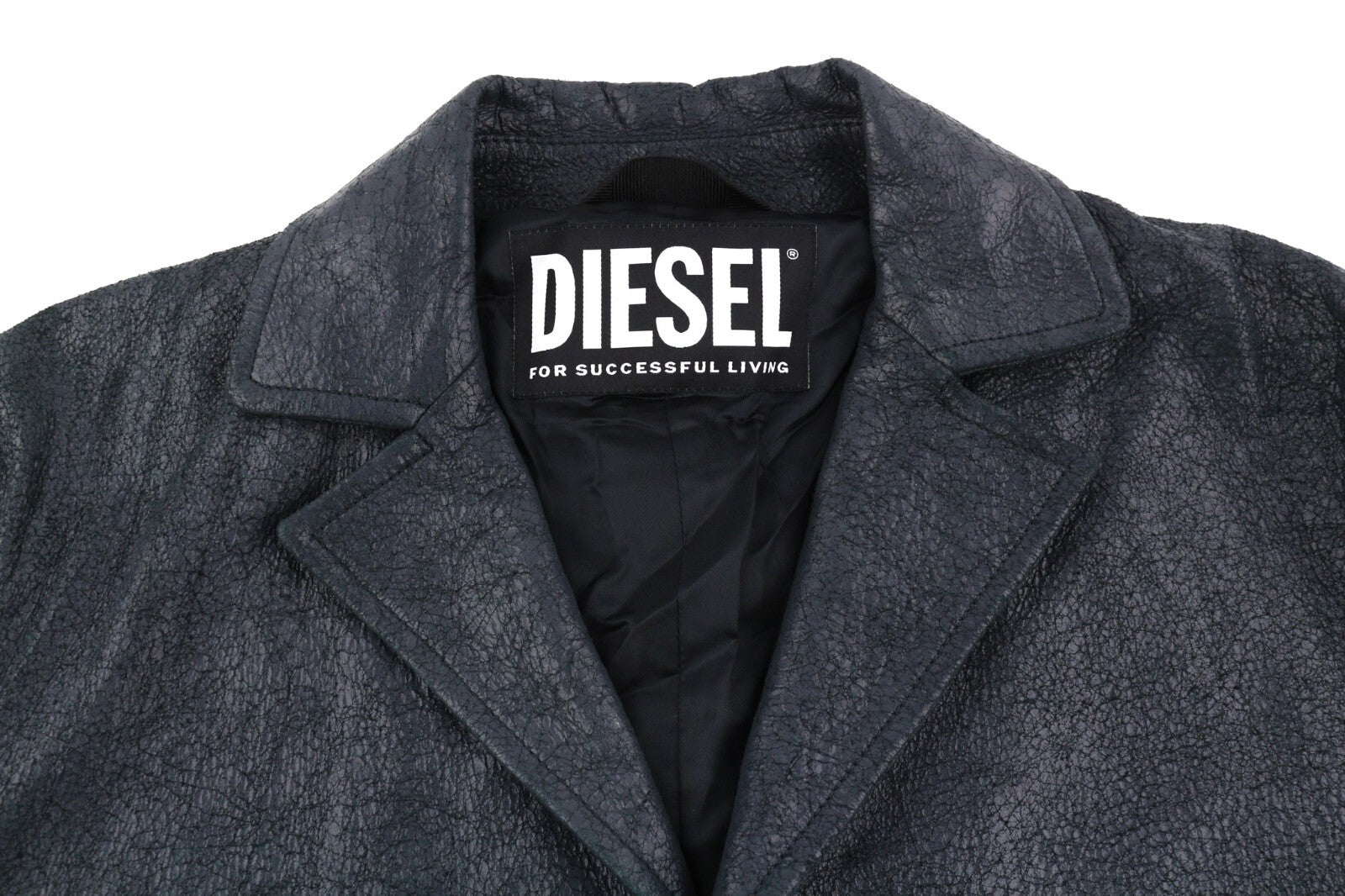 DIESEL L-Coat-CRK  XL Lambskin Leather Mens Jacket Notch Buttoned RRP€1195