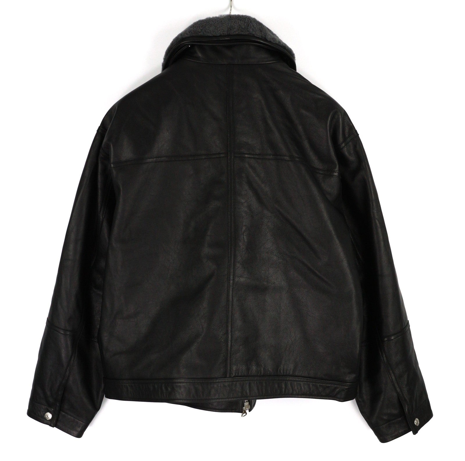 DIESEL L-Gilbert-Fur Leather  M Men Jacket  Cowhide Lambskin Fur Colla RRP€1095