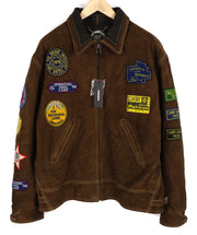 DIESEL D4D-3 Leather Jacke  Brown XL Suede Cowhide  Padded RRP€1099