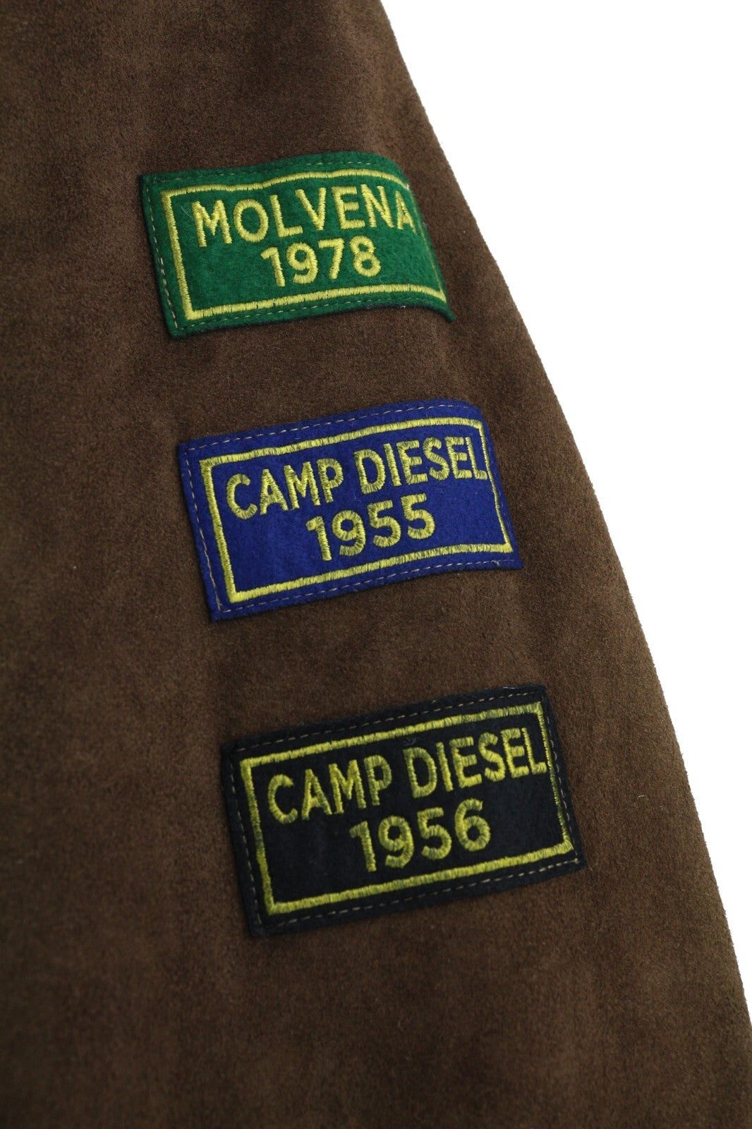 DIESEL D4D-3 Leather Jacke  Brown XL Suede Cowhide  Padded RRP€1099