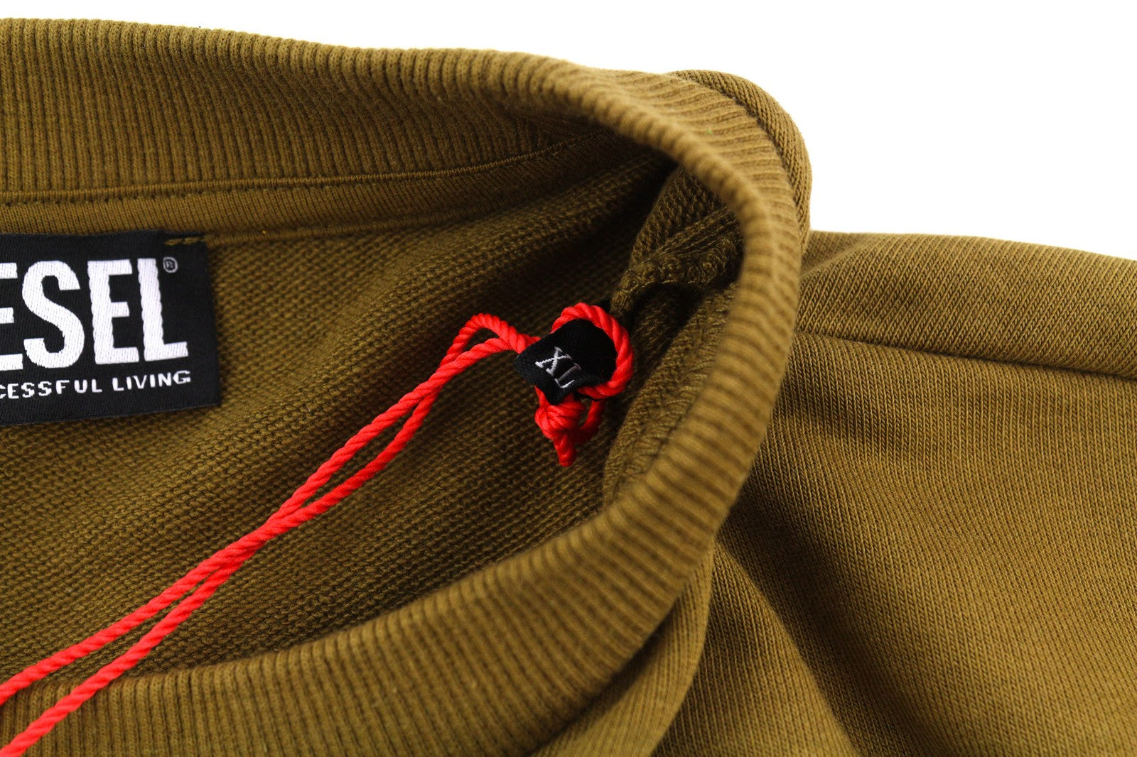 DIESEL S-Ginn-K27 Mens Sweatshirt XL Brown Oversized Crew Neck Pullover RRP€125