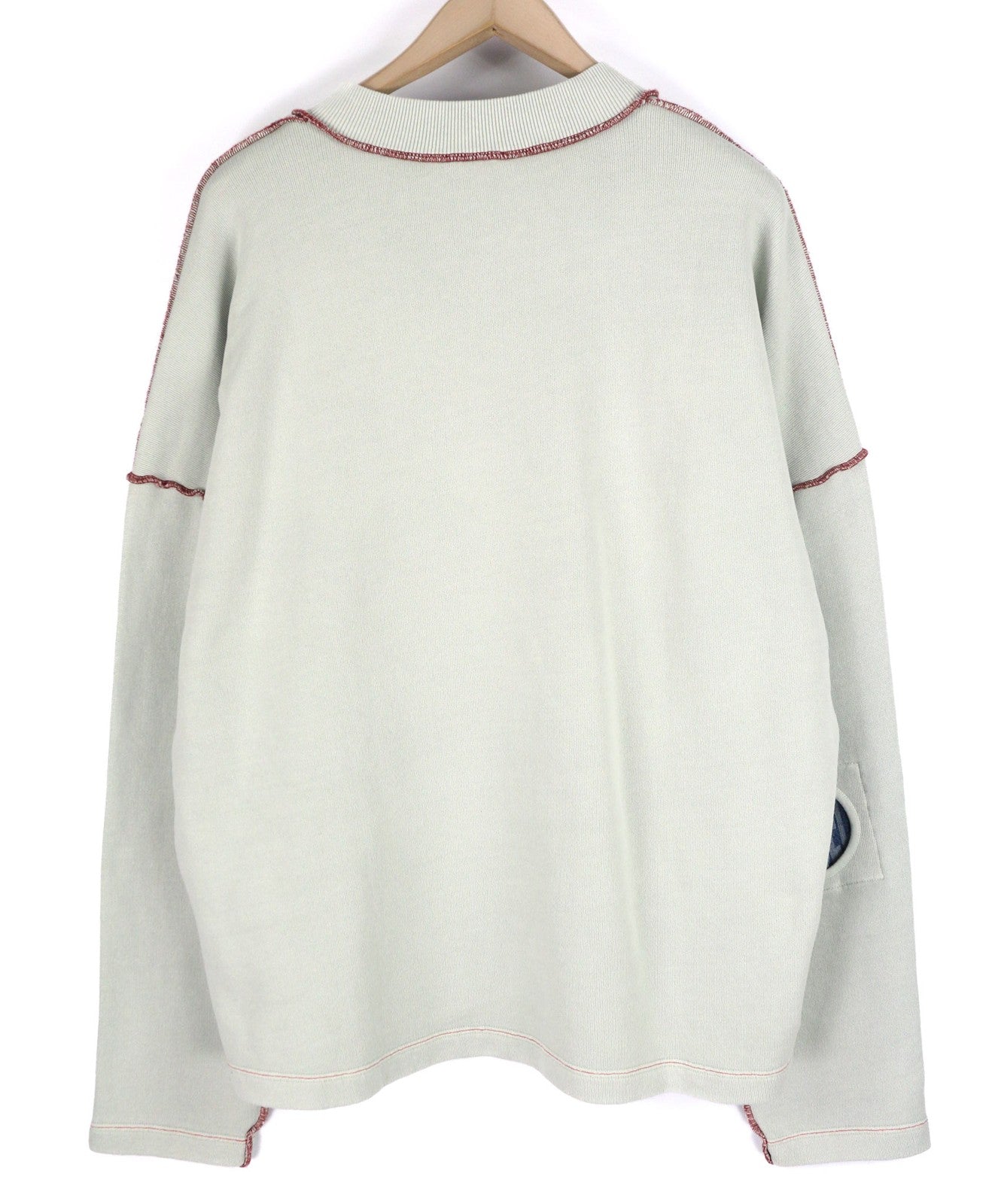 DIESEL S-Molock Mens Sweatshirt L Light Grey Pullover Oversized Crew  RRP€195