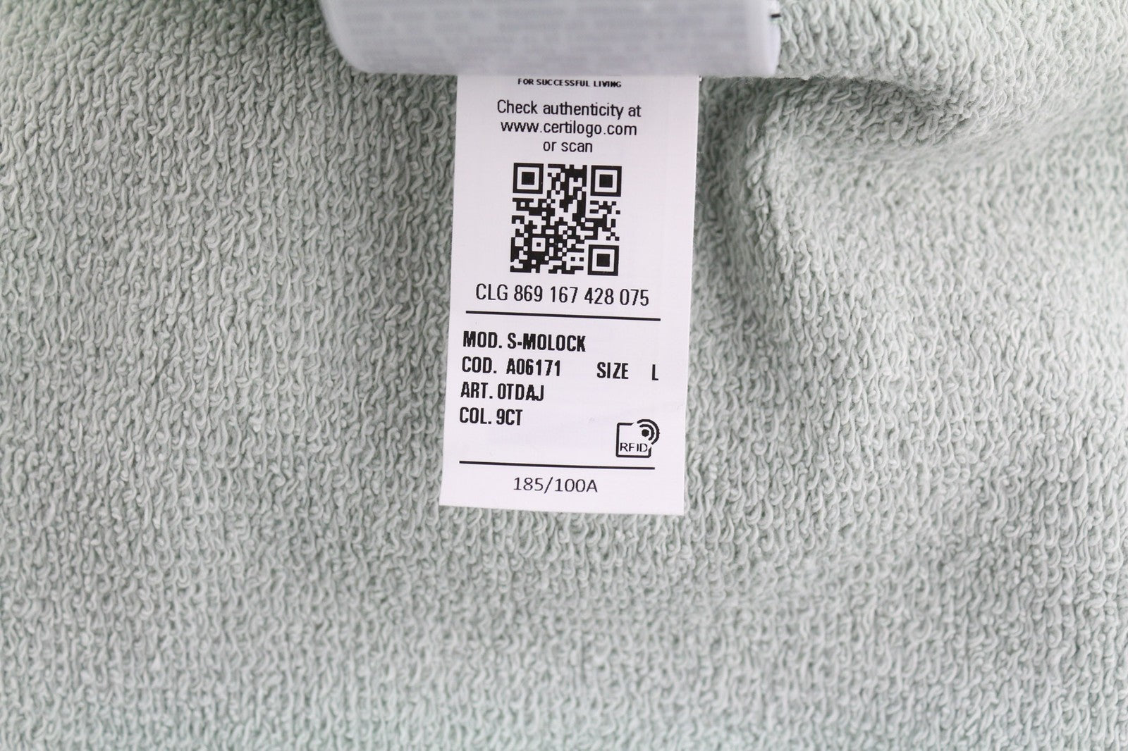 DIESEL S-Molock Mens Sweatshirt L Light Grey Pullover Oversized Crew RRP€195