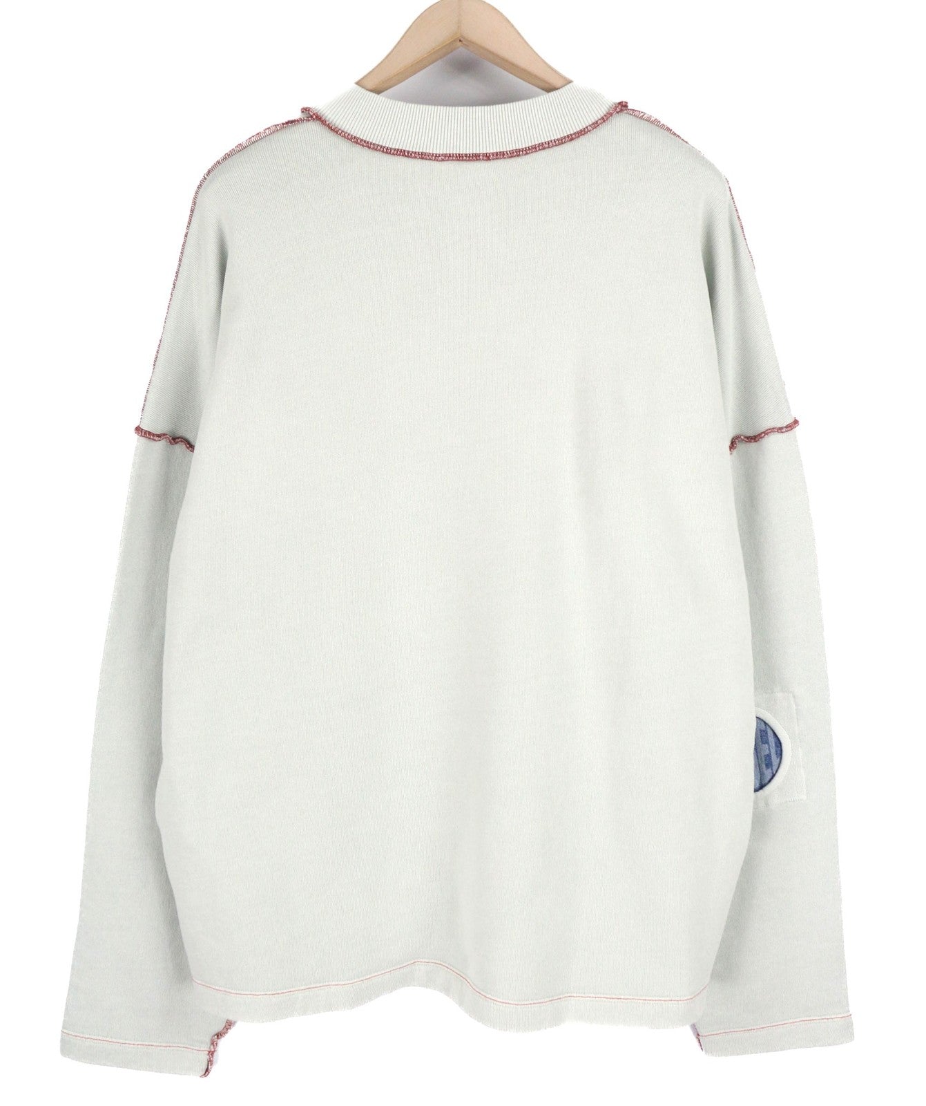 DIESEL S-Molock Mens Sweatshirt L Light Grey Pullover Oversized Crew RRP€195