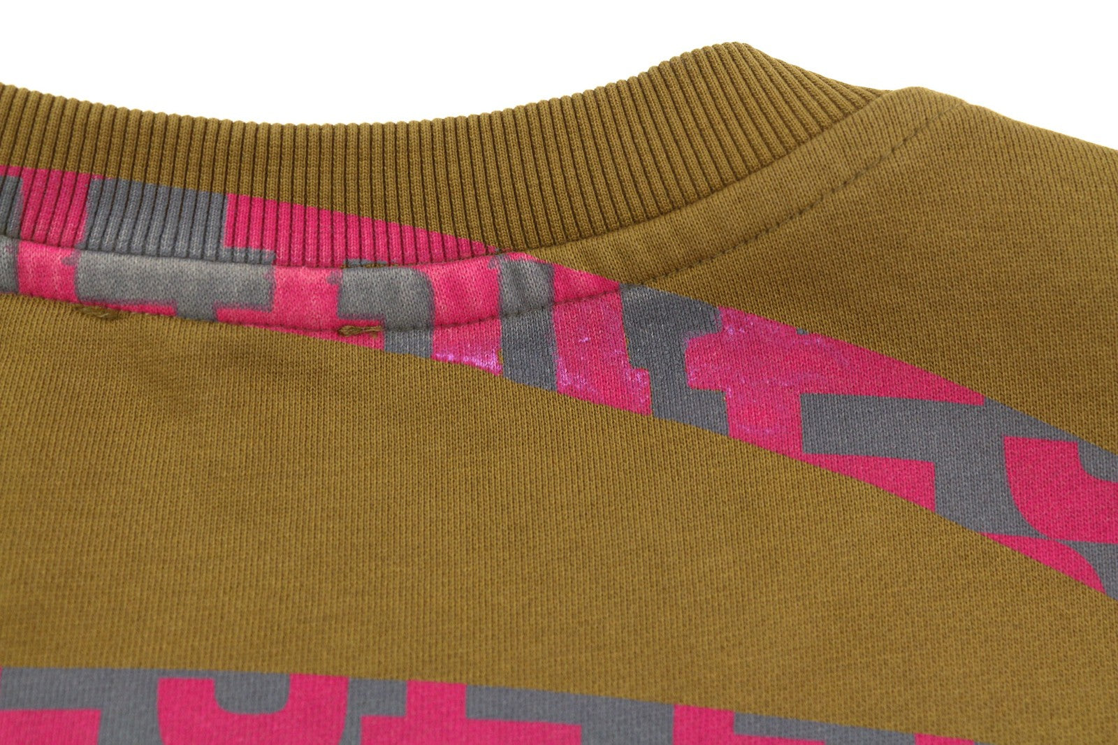 DIESEL S-Ginn-D-Mon Mens Sweatshirt XL Mid Brown Pullover Crew Collar RRP€175