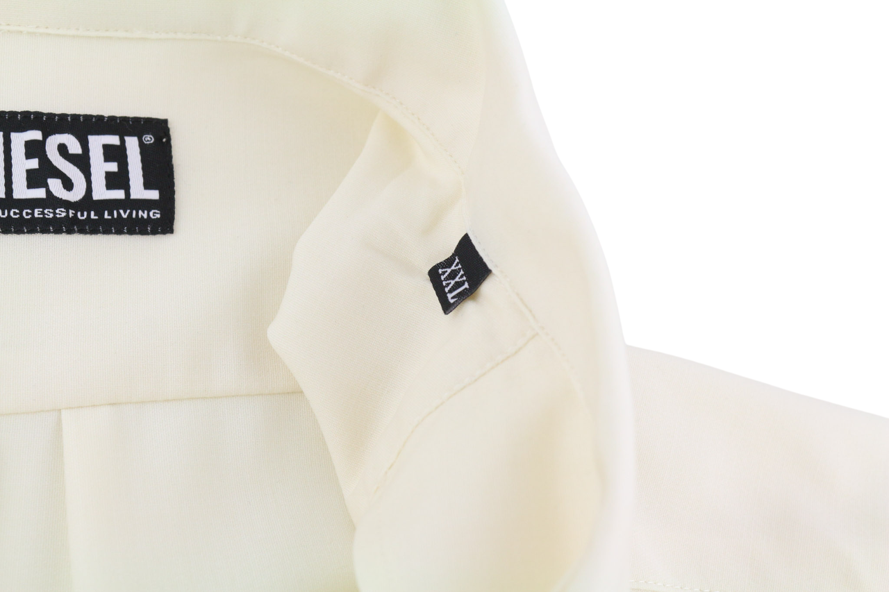 DIESEL S-Wooly Mens Shirt 2XL RRP€195 Wool  Button Up Pocket Notched Light