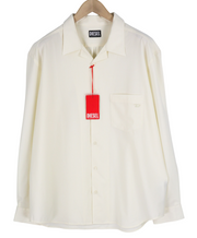 DIESEL S-Wooly Mens Shirt XL Wool  Button Up Pocket Notched Light RRP€195