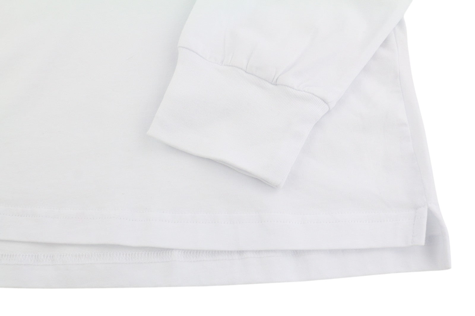 DIESEL T-Just-LS-Slits-B53 Mens T-Shirt XL White Pullover Crew Collar