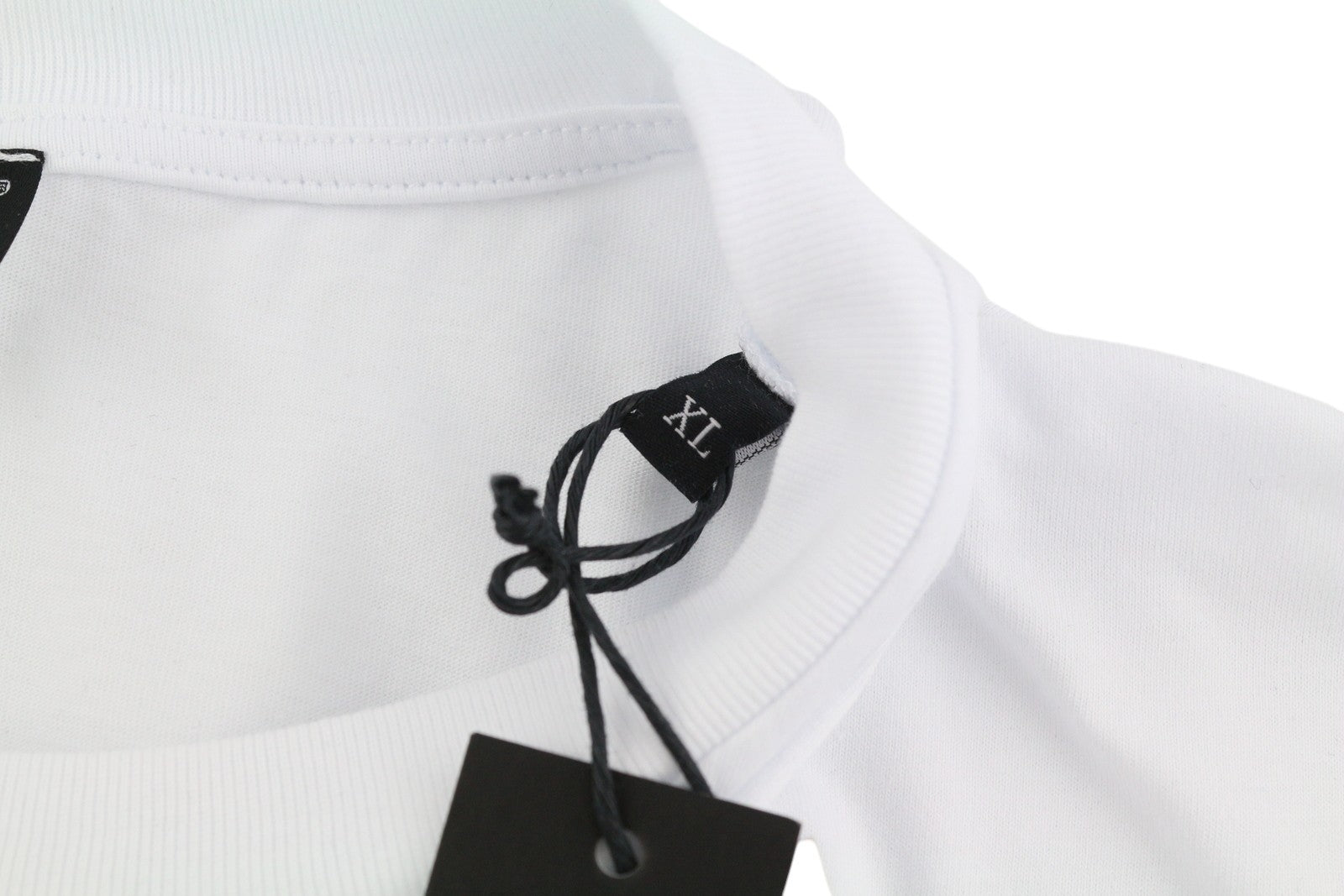 DIESEL T-Just-LS-Slits-B53 Mens T-Shirt XL White Pullover Crew Collar