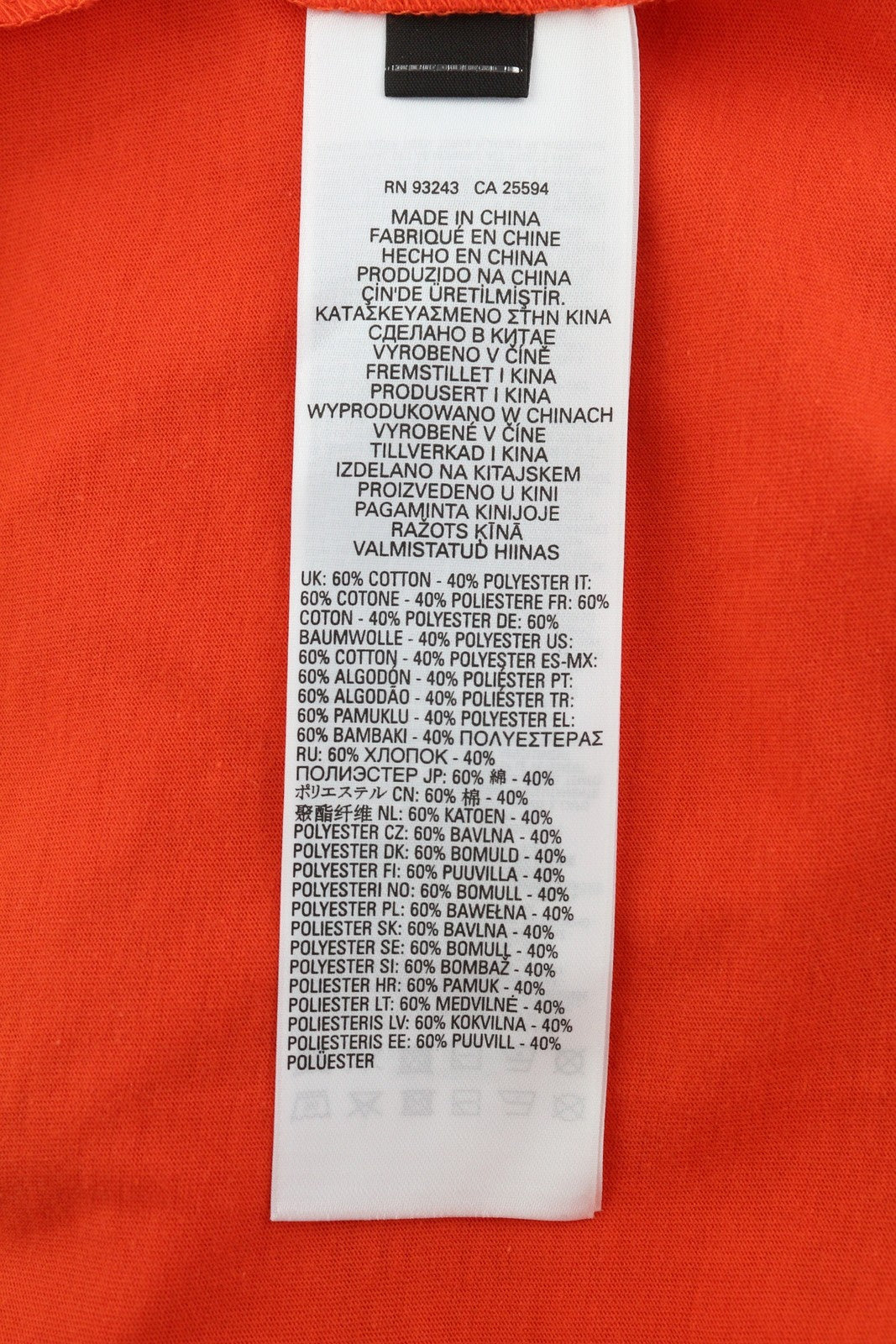 DIESEL T-Just-LS-E6 Men T-Shirt L Orange Pullover Long Sleeve Crew Collar