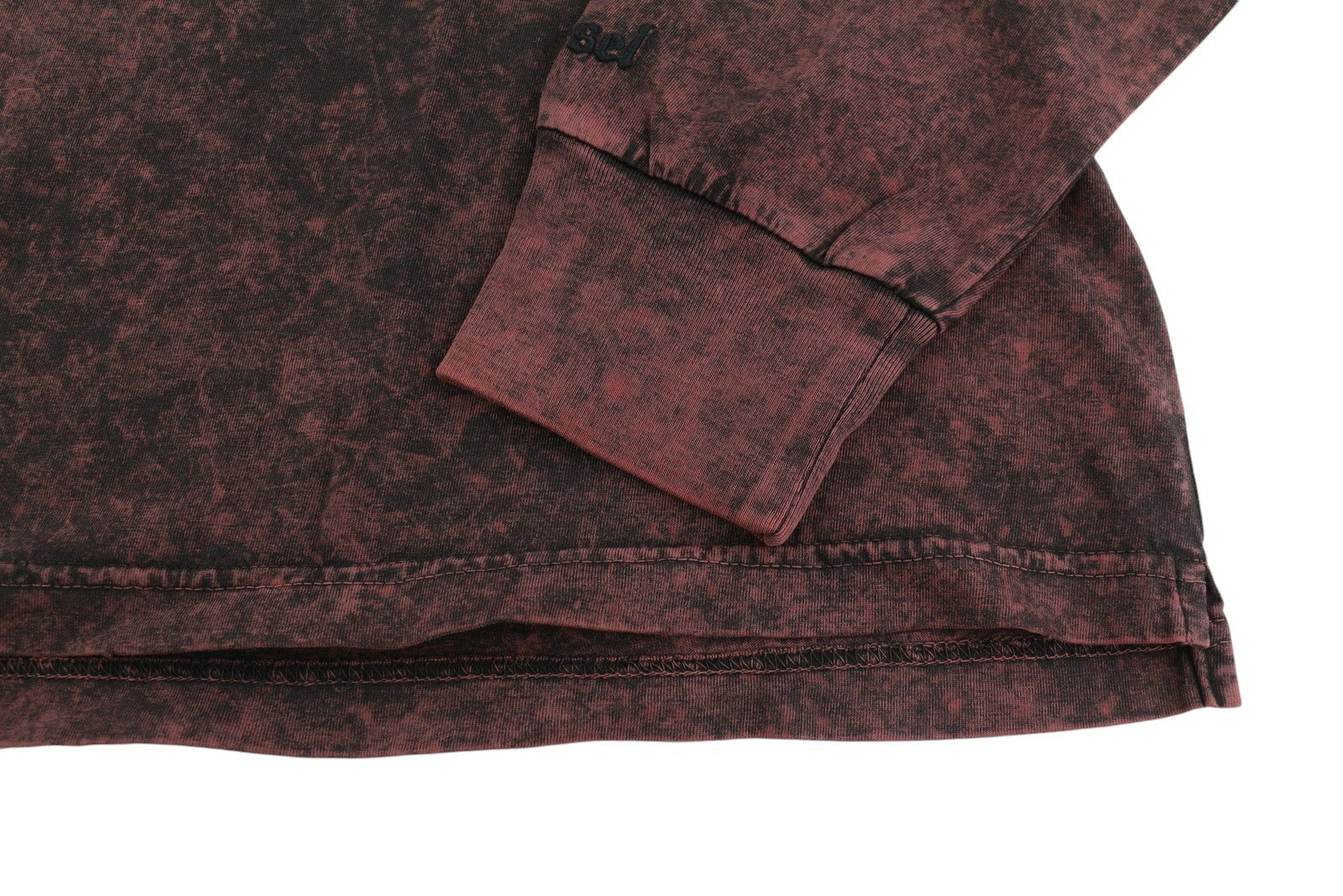 DIESEL T-Glyn Mens T-Shirt L Long Sleeve Acid Wash Effect Crew Neck  RRP125