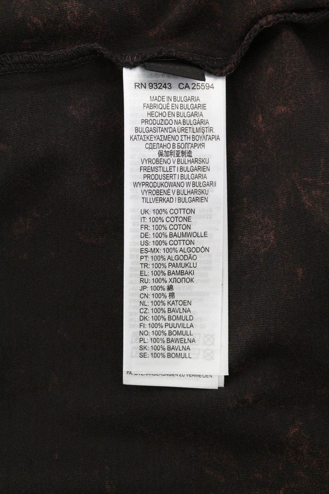 DIESEL T-Glyn Mens T-Shirt L Long Sleeve Acid Wash Effect Crew Neck  RRP125