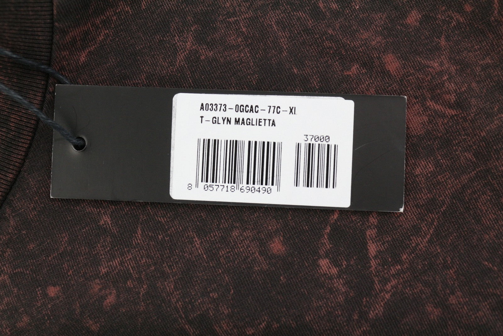 DIESEL T-Glyn Mens T-Shirt XL Long Sleeve Acid Wash Effect Crew Neck RRP€125