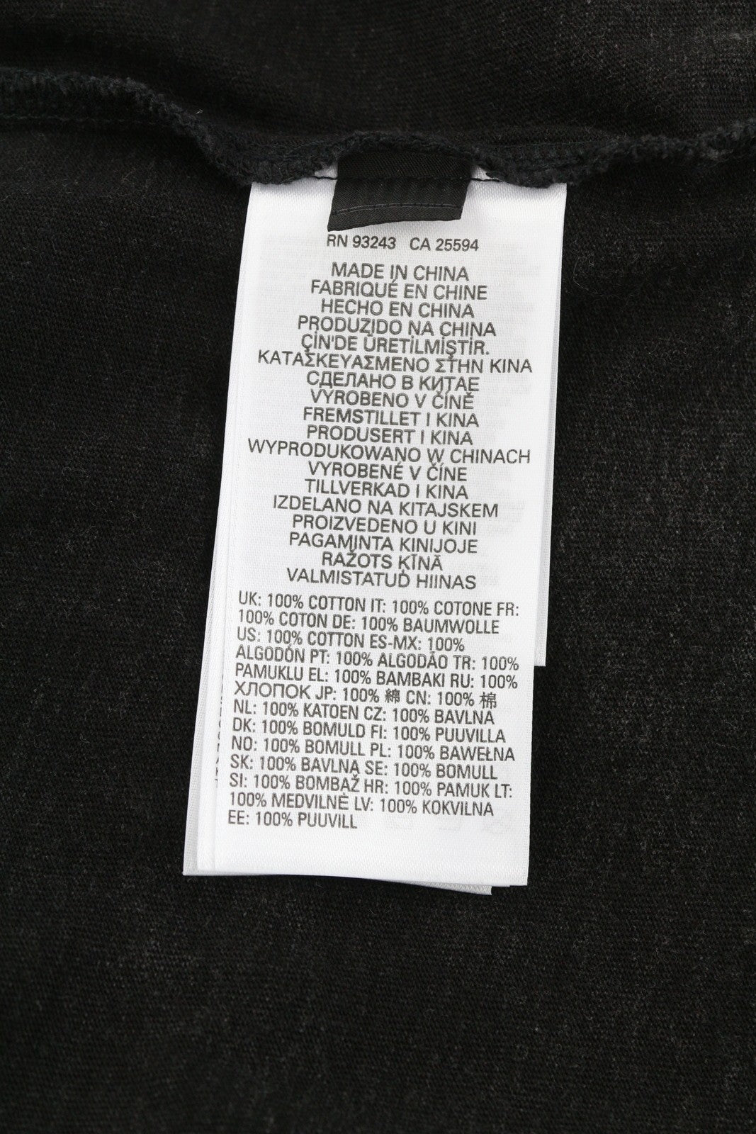 DIESEL T-Schul Mens T-Shirt L Black Washed Effect Crew Tricot Long Sleeve