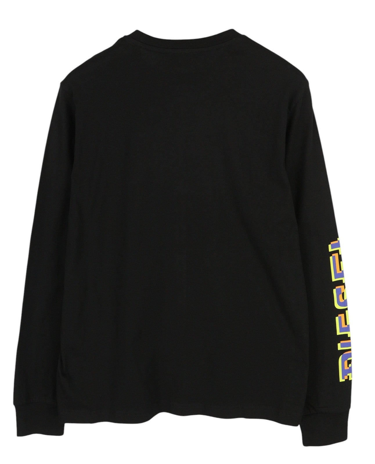 DIESEL T-Just-LS-E7 Mens T-Shirt 2XL Black Long Sleeve Crew Neck  Tricot