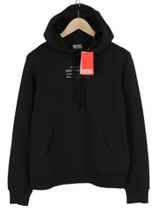 DIESEL S-Ginn-Hood-C7 Mens Hoodie M Black Kangaroo Pocket Hooded RRP€150
