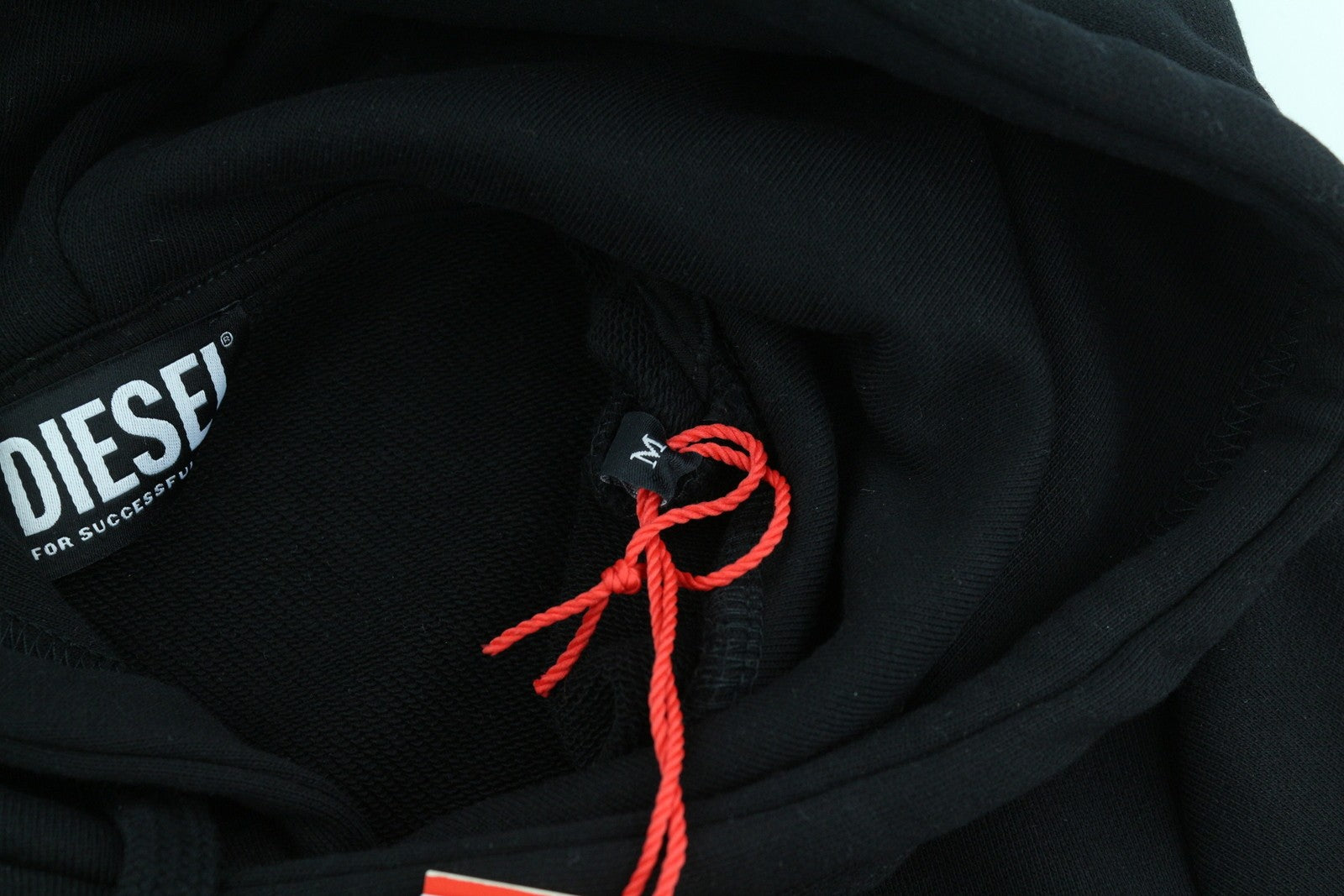 DIESEL S-Ginn-Hood-C7 Mens Hoodie M Black Kangaroo Pocket Hooded RRP€150