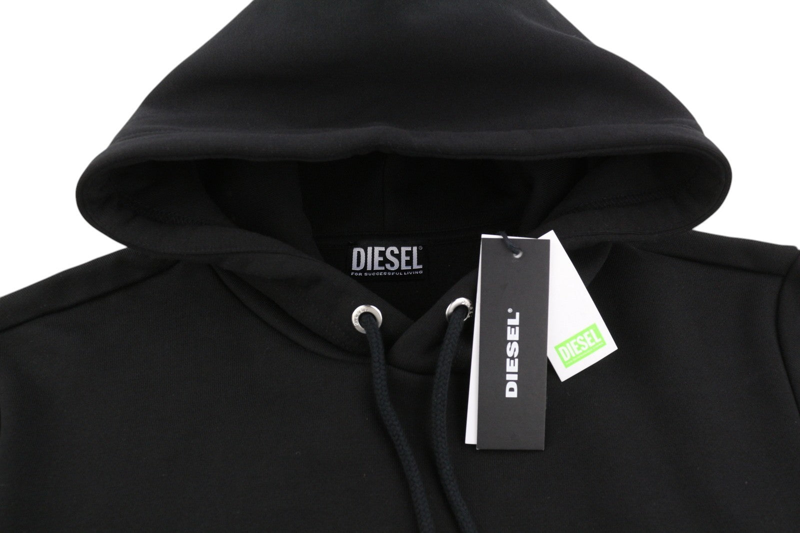 DIESEL S-Girk-Hood-B8 Mens Hoodie M Black Kangaroo Pocket Hooded RRP130