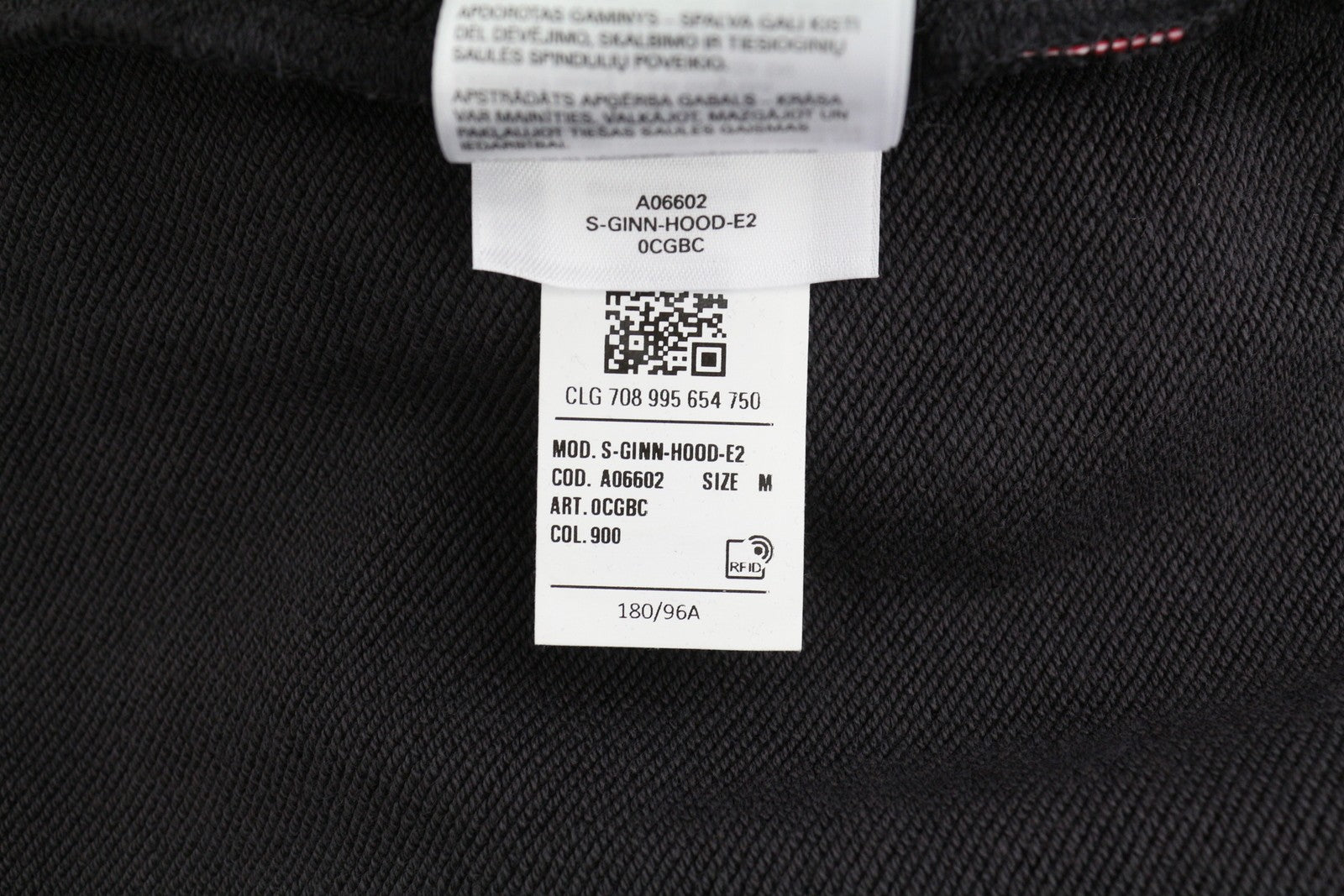 DIESEL S-Ginn-Hood-E2 Mens Hoodie M Washed Black Pullover Kangaroo RRP€195