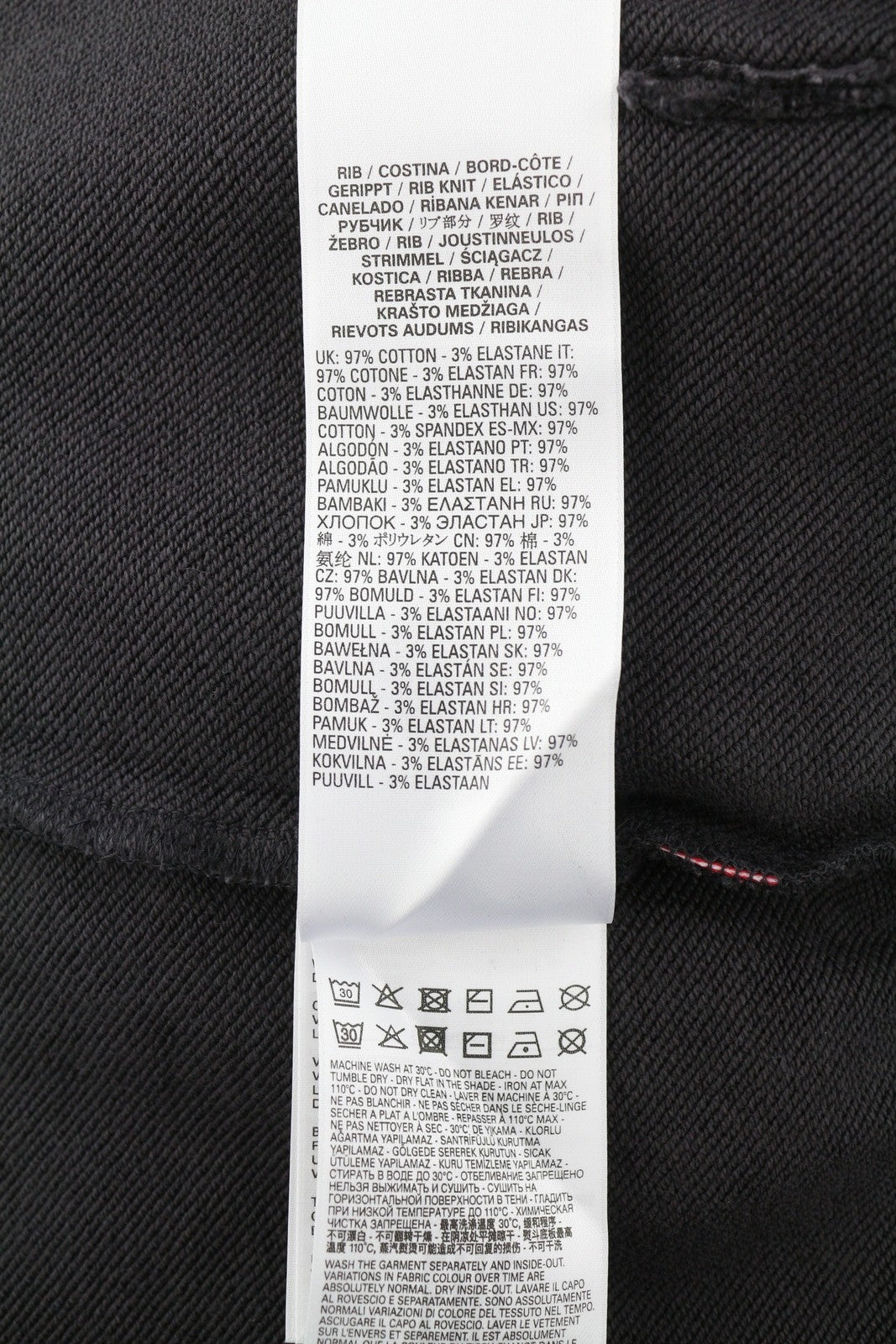 DIESEL S-Ginn-Hood-E2 Mens Hoodie M Washed Black Pullover Kangaroo RRP€195