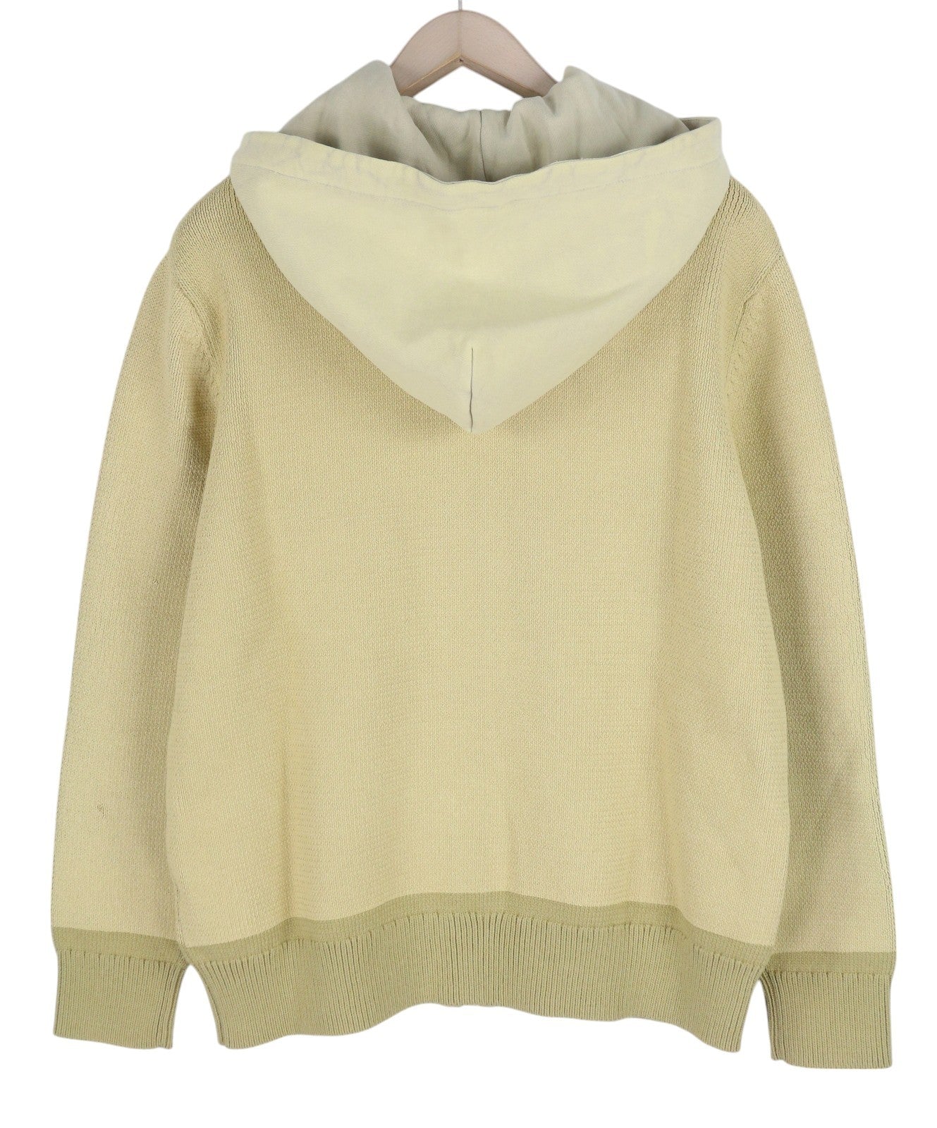 DIESEL K-Onnor Mens Hoodie M Beige Tight Knit Full Zip Long Sleeve RRP€395