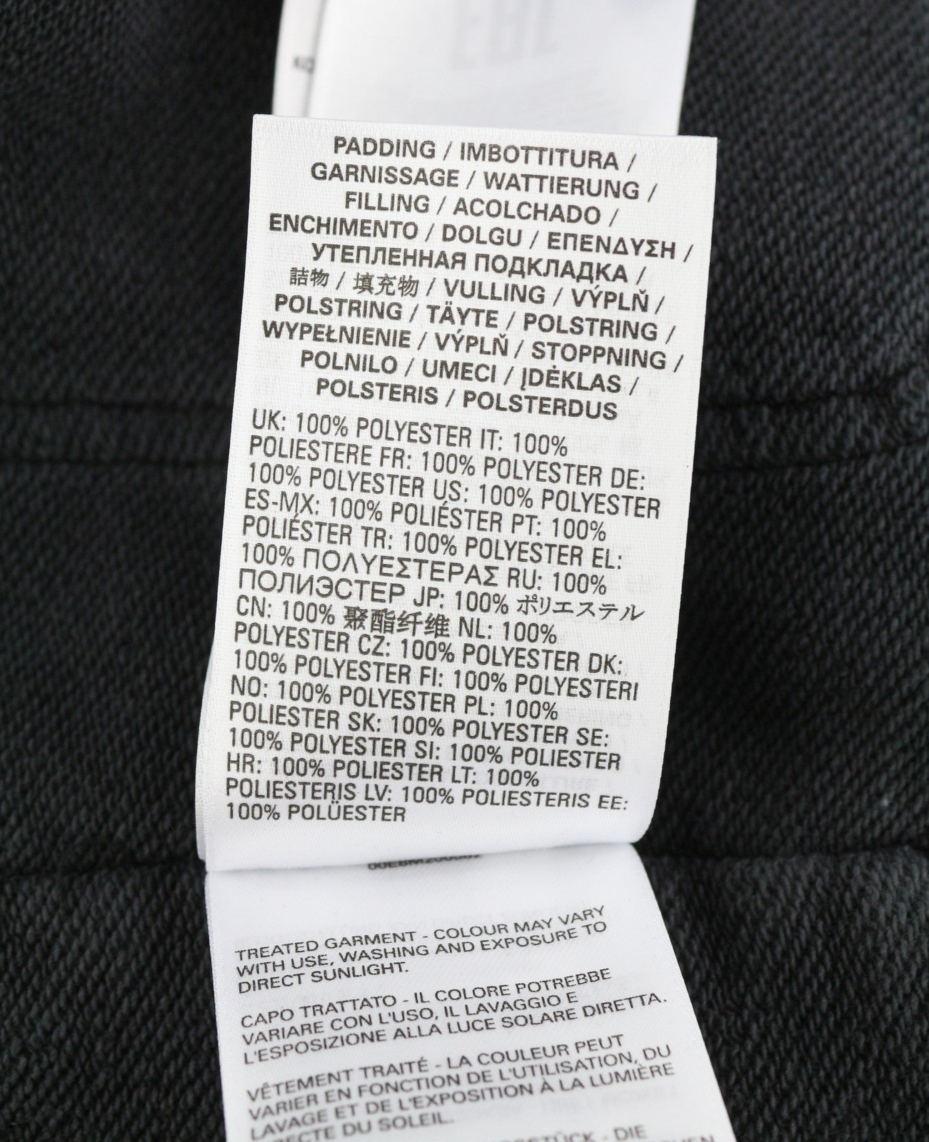 DIESEL J-Stol Mens Jacket L Washed Black Full Zip Patch RRP€275 Padded Bomber