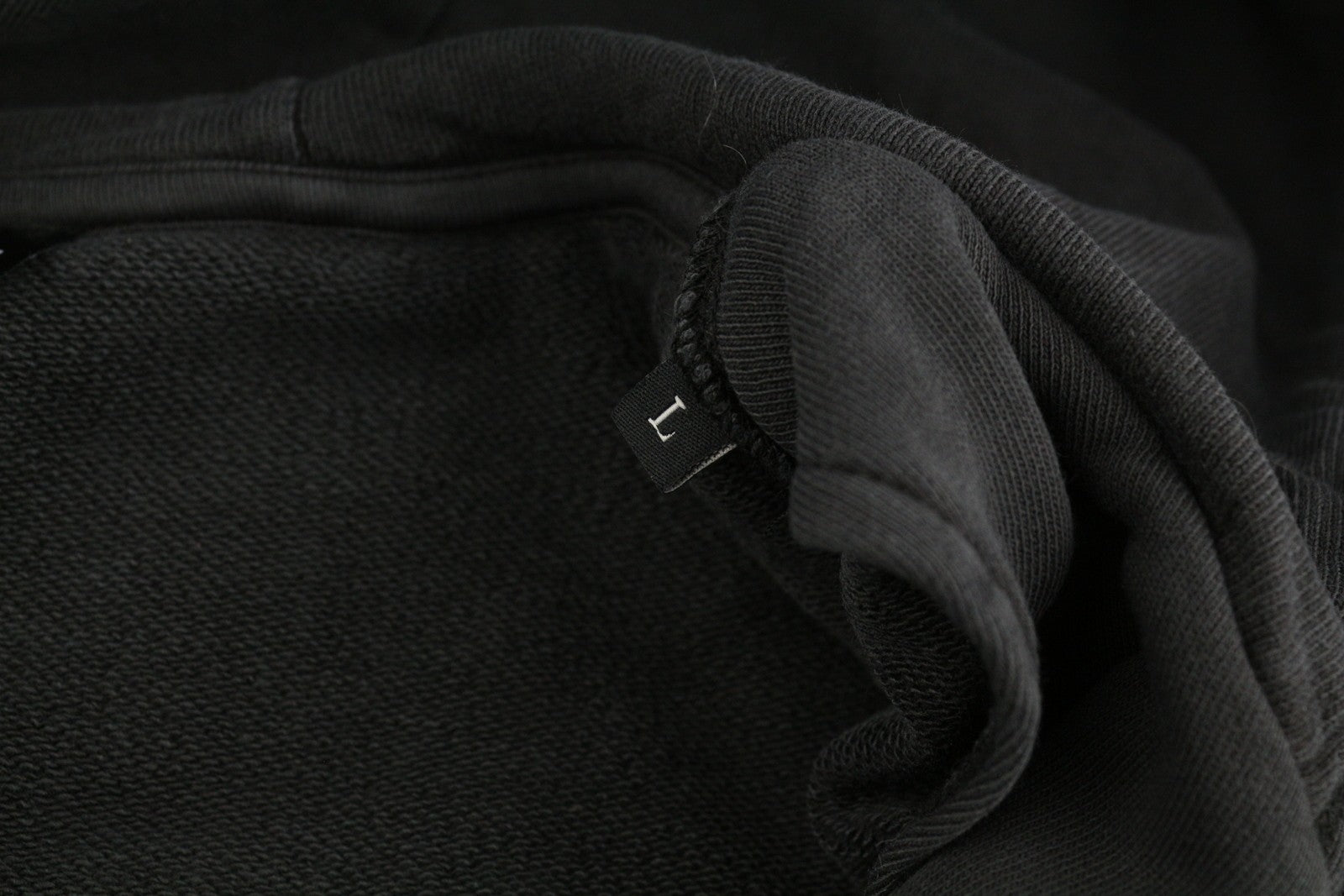 DIESEL J-Stol Mens Jacket L Washed Black Full Zip Patch RRP€275 Padded Bomber