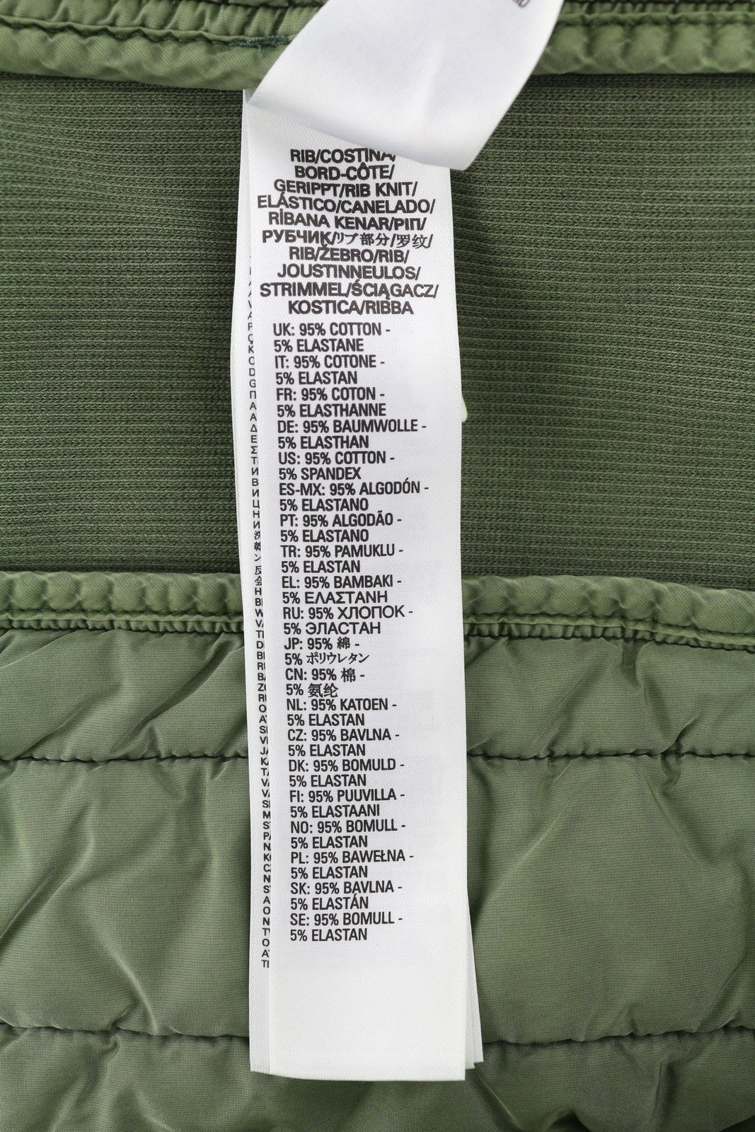 DIESEL S-Holty Mens  L Khaki Pullover Crew Neck Padded Quilted RRP€225