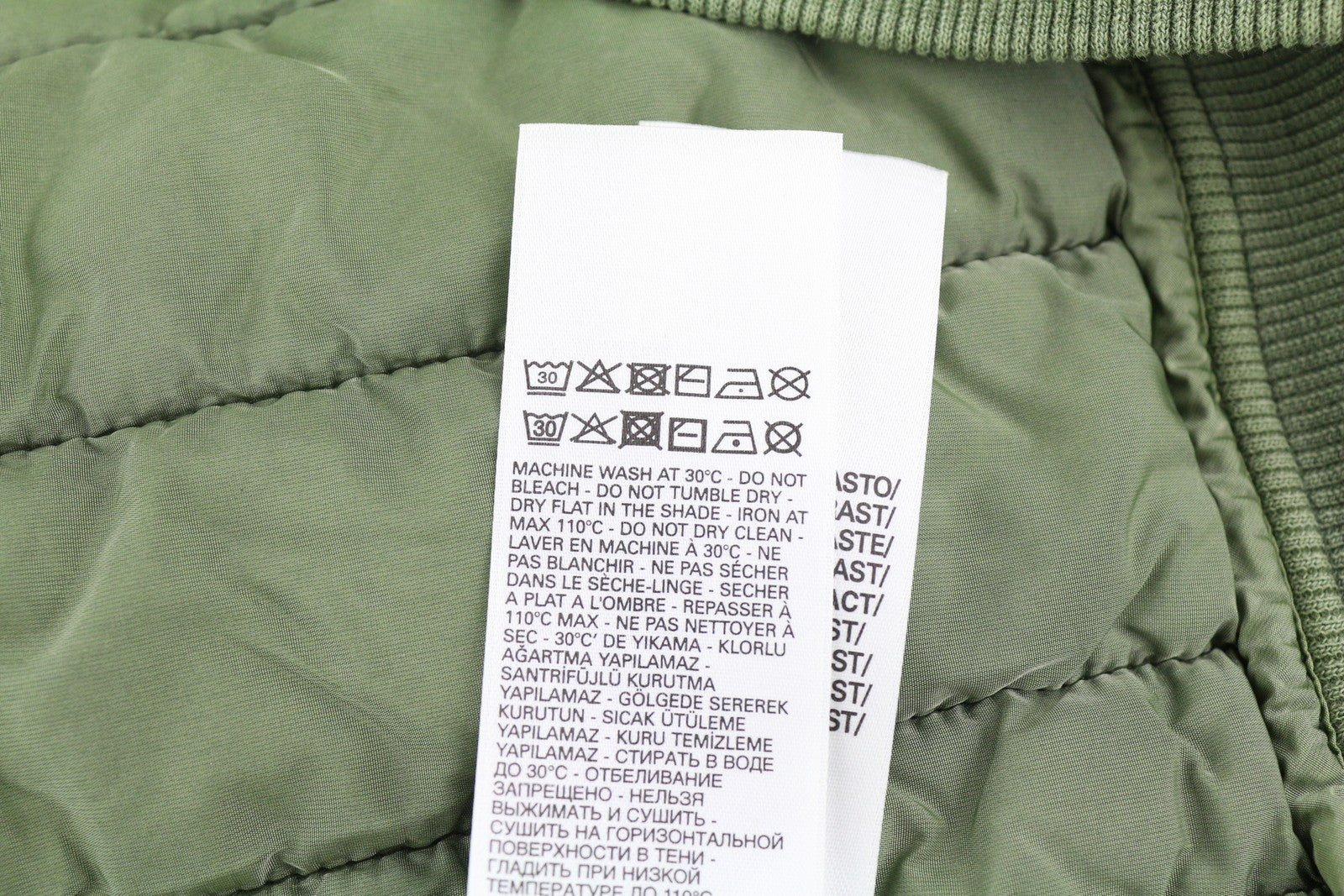 DIESEL S-Holty Mens  L Khaki Pullover Crew Neck Padded Quilted RRP€225