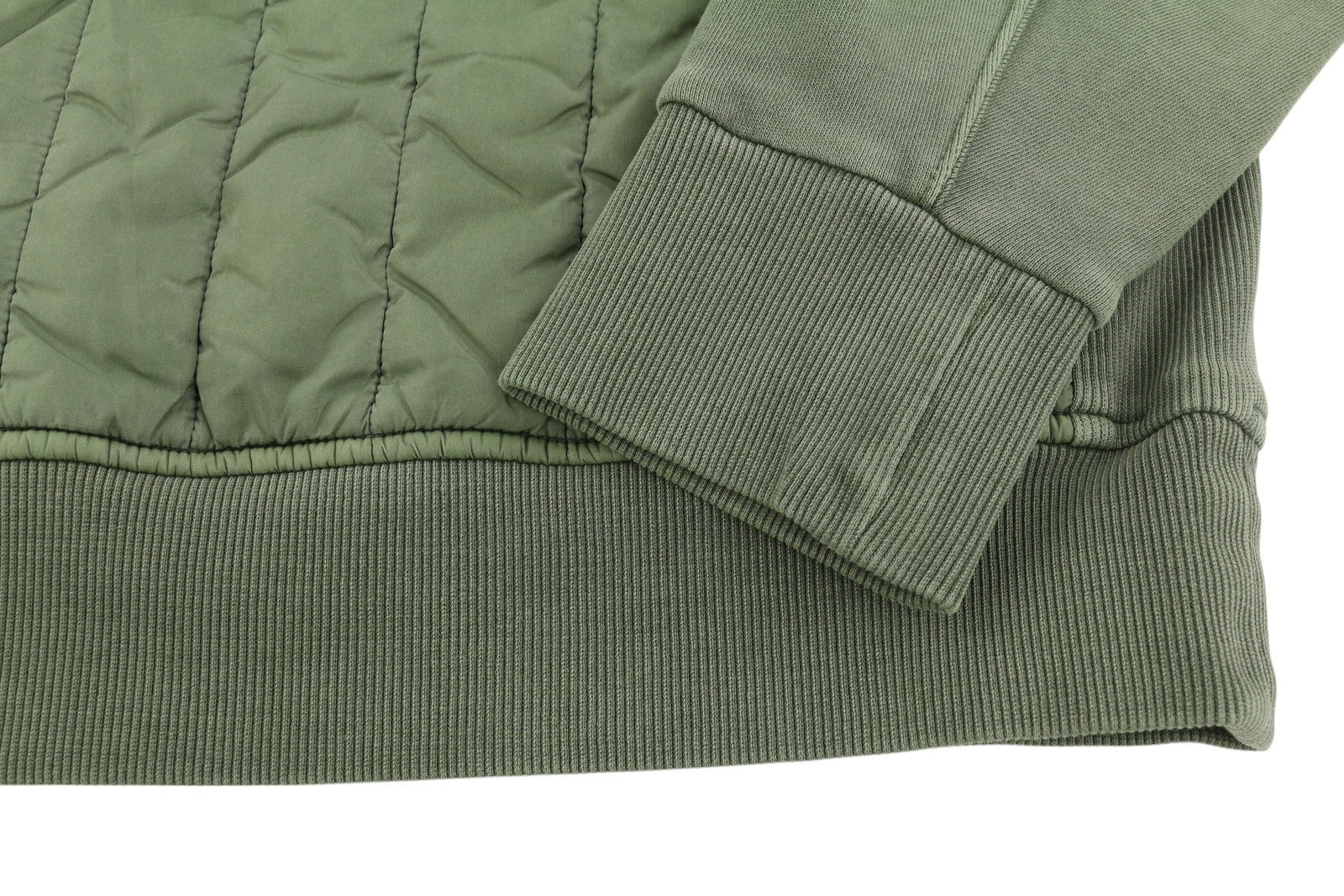 DIESEL S-Holty Mens  L Khaki Pullover Crew Neck Padded Quilted RRP€225