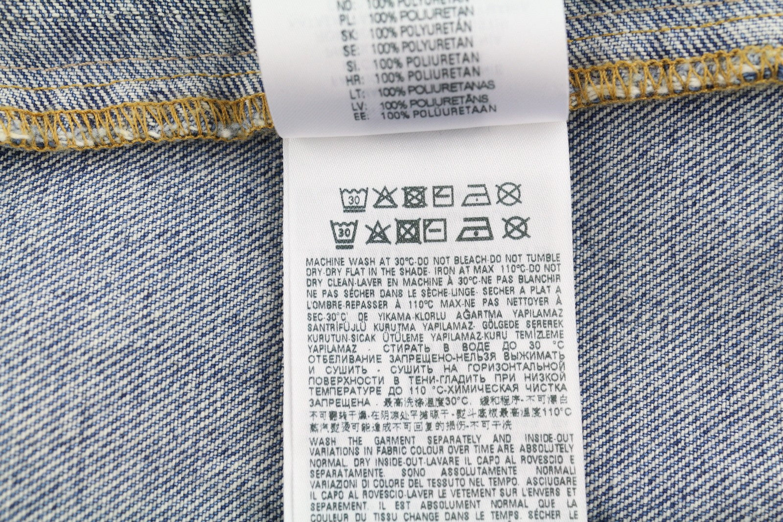 DIESEL K-Layton Mens Jacket 2XL  Trucker Coated Buttoned Neck RRP€450