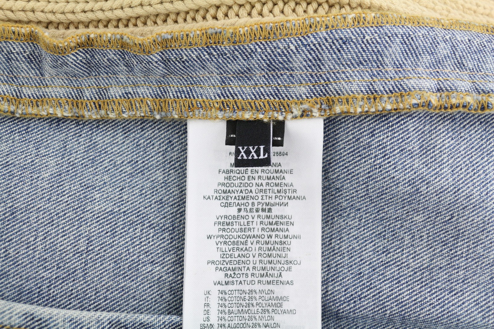 DIESEL K-Layton Mens Jacket 2XL  Trucker Coated Buttoned Neck RRP€450