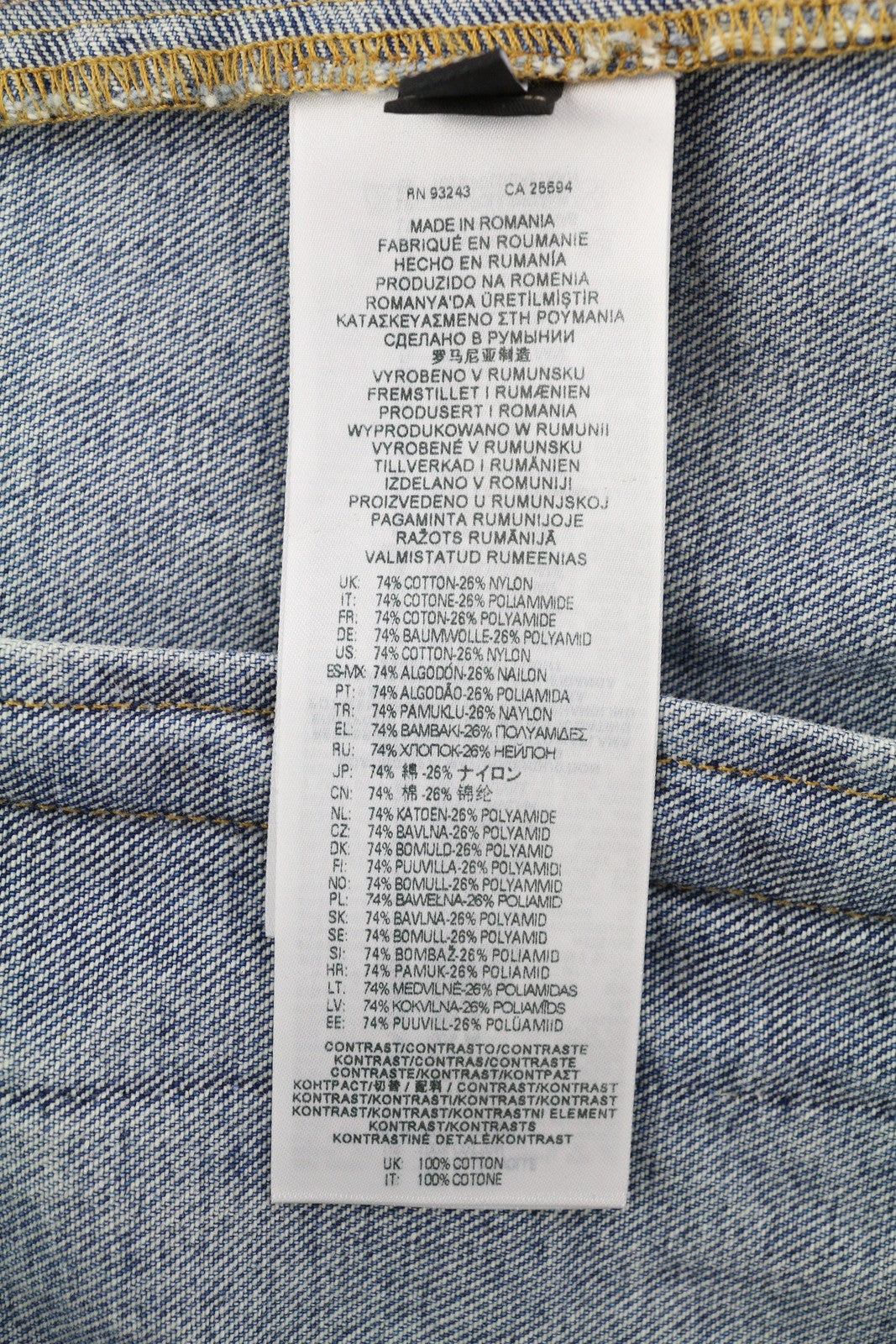 DIESEL K-Layton Mens Jacket 2XL  Trucker Coated Buttoned Neck RRP€450