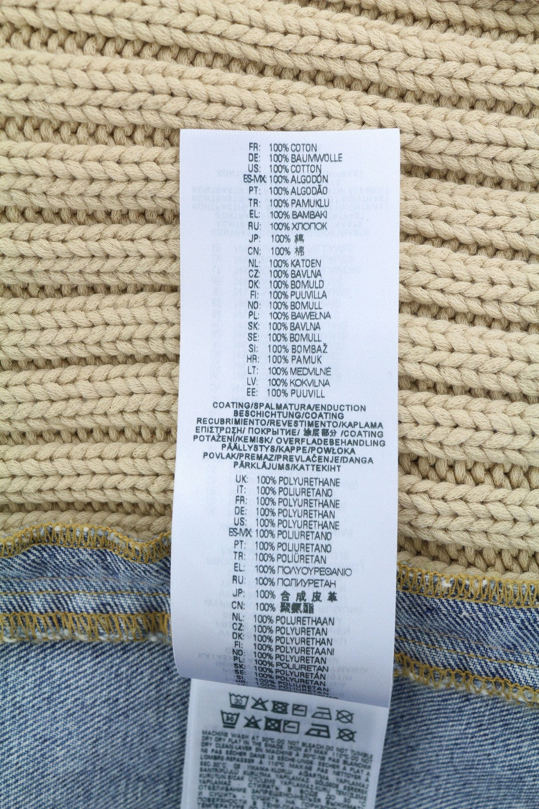 DIESEL K-Layton Mens Jacket 2XL  Trucker Coated Buttoned Neck RRP€450