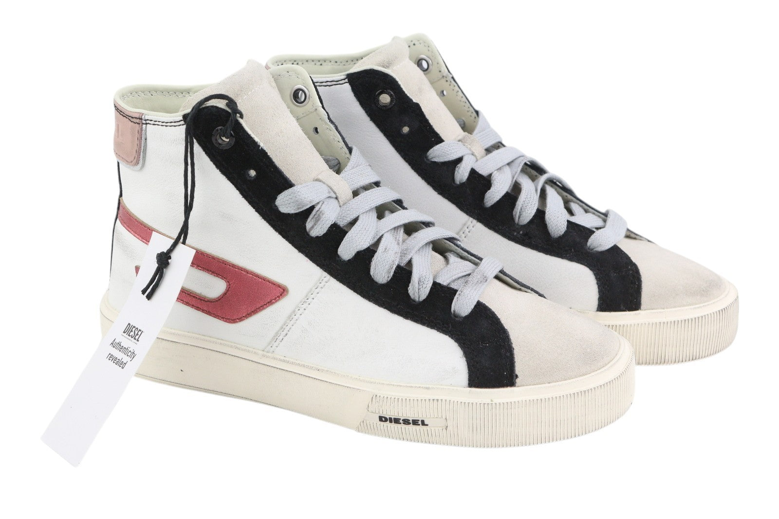 DIESEL S-Mydori ML W Womens Sneakers EU35 Light Cow Leather High Top RRP€220