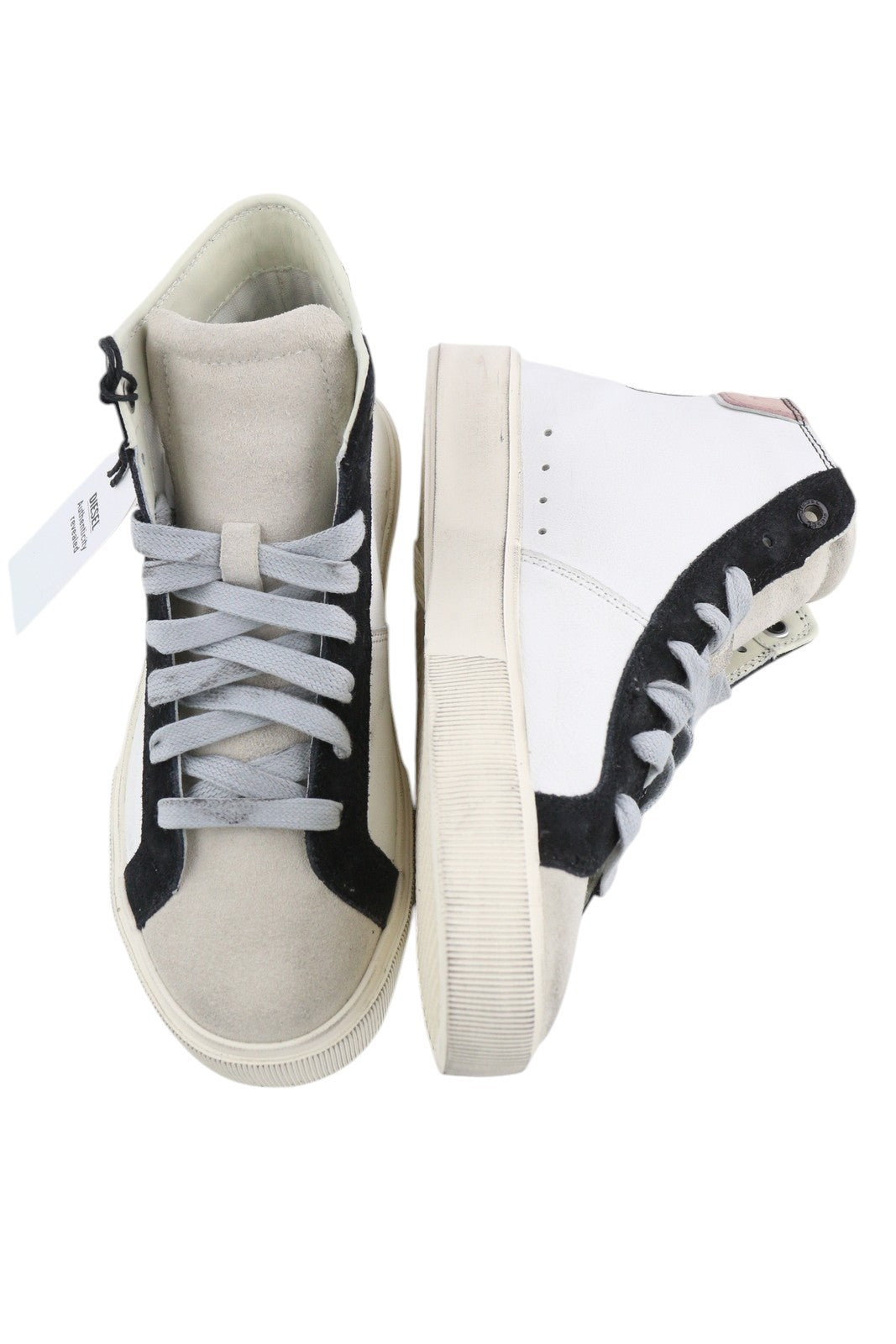 DIESEL S-Mydori ML W Womens Sneakers EU35 Light Cow Leather High Top RRP€220