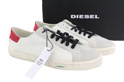 DIESEL S-Mydori LC Mens Sneakers EU45 Light Cow Leather Low Top Lace Up RRP€160