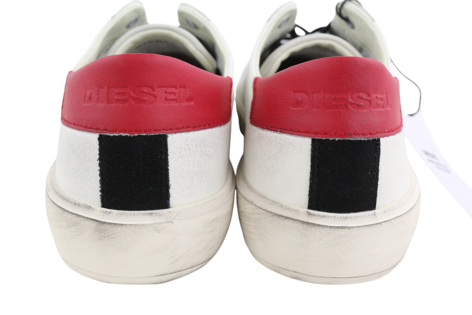 DIESEL S-Mydori LC Mens Sneakers EU45 Light Cow Leather Low Top Lace Up RRP€160