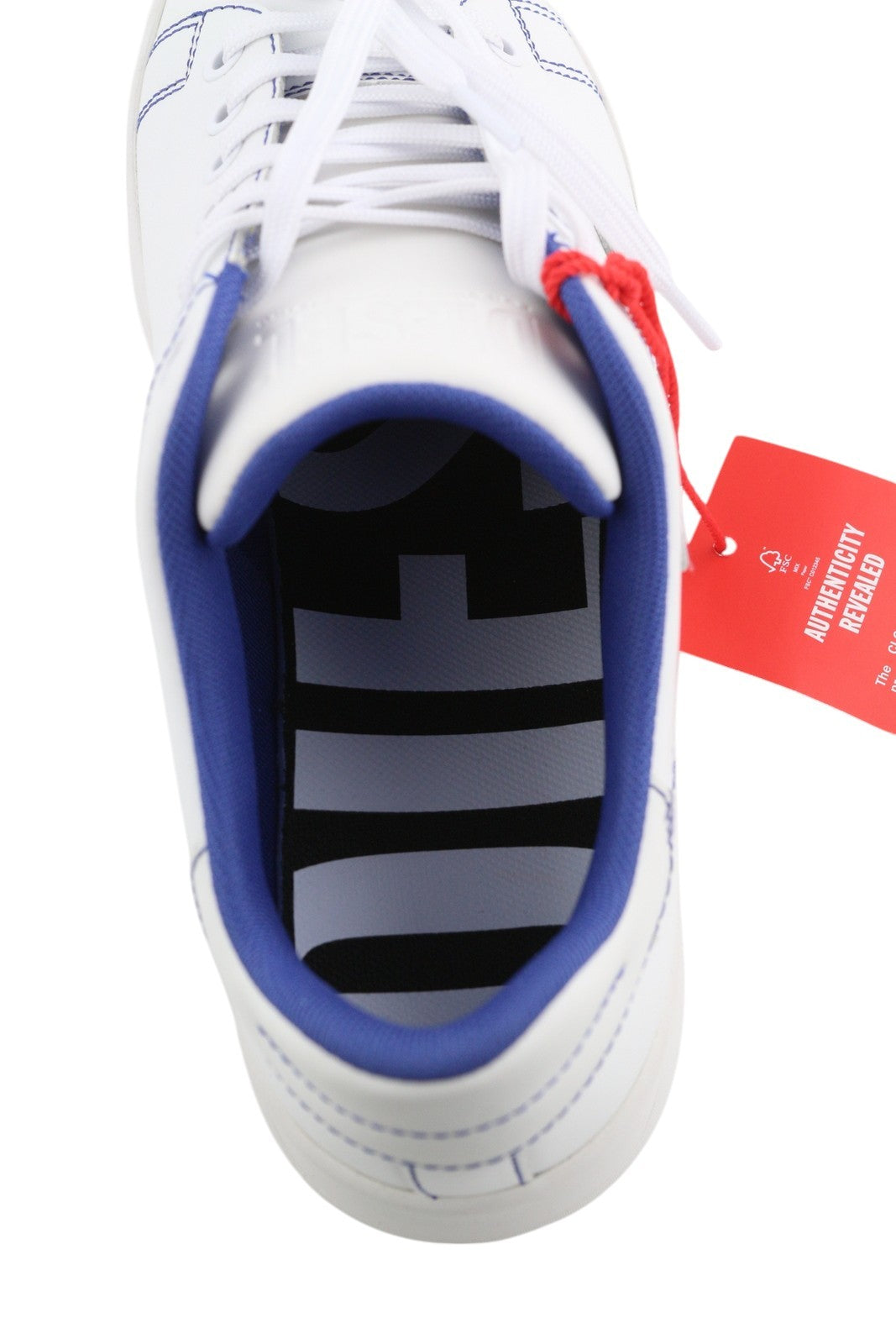 DIESEL S-Athene Low Mens Sneakers EU41 White Leather Lace Up  Light RRP€160