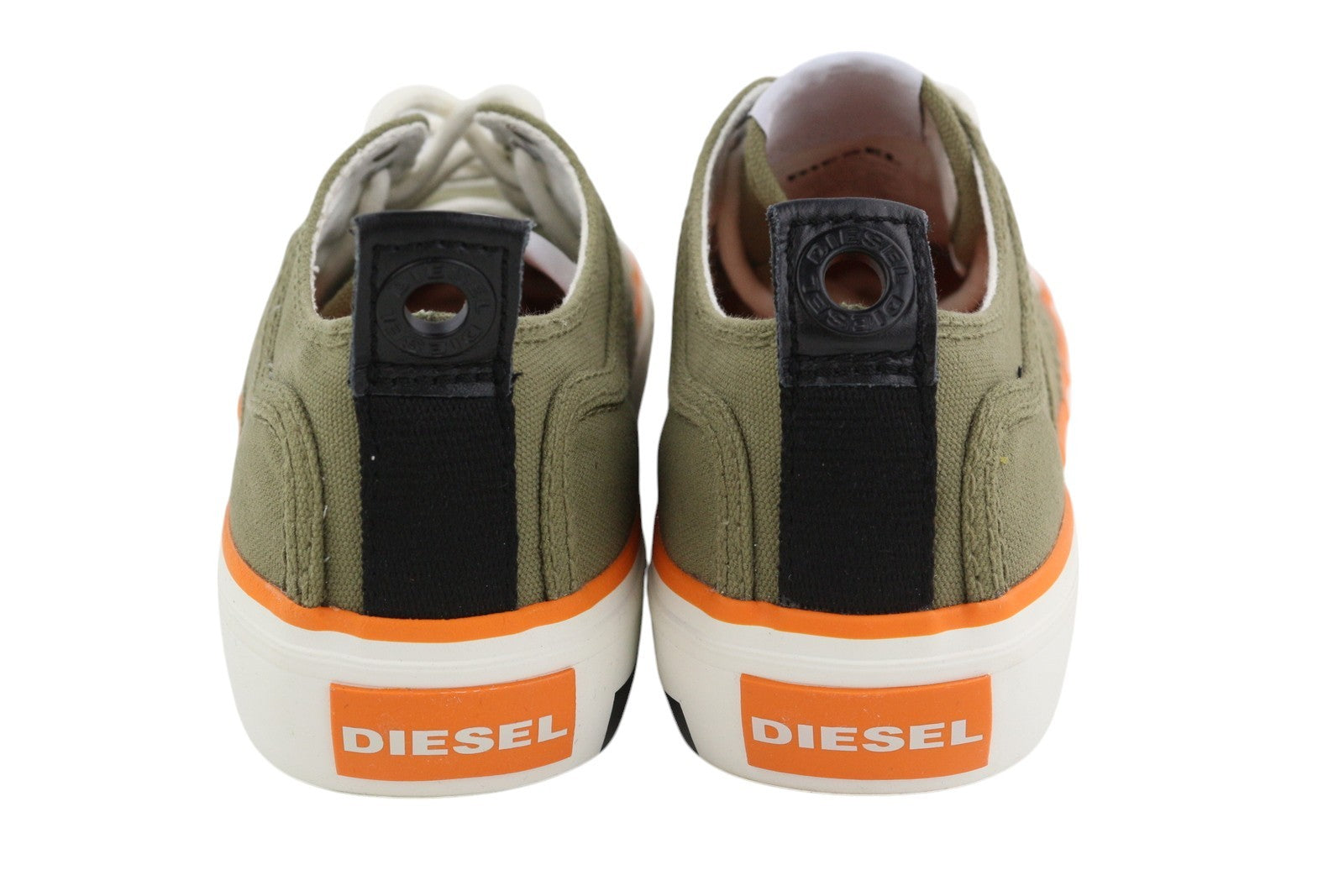 DIESEL S-Astico Lc  Mens Sneakers EU42 Khaki Low Top Lace Almond Toe Trainers