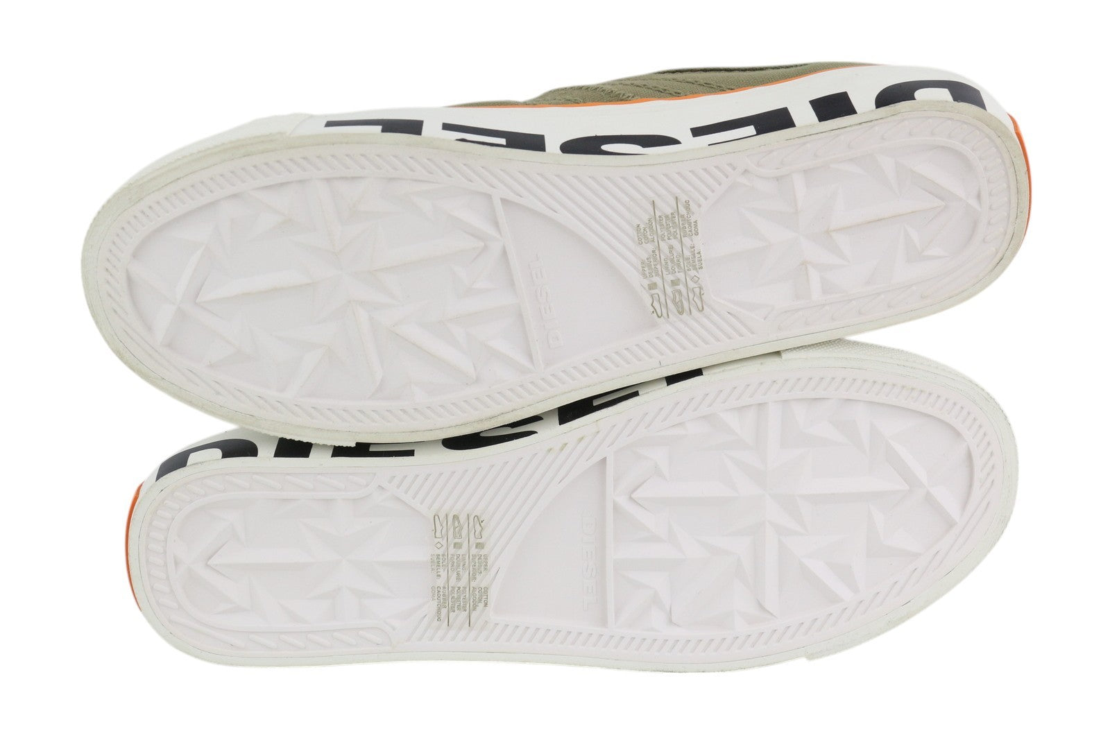 DIESEL S-Astico Lc  Mens Sneakers EU42 Khaki Low Top Lace Almond Toe Trainers