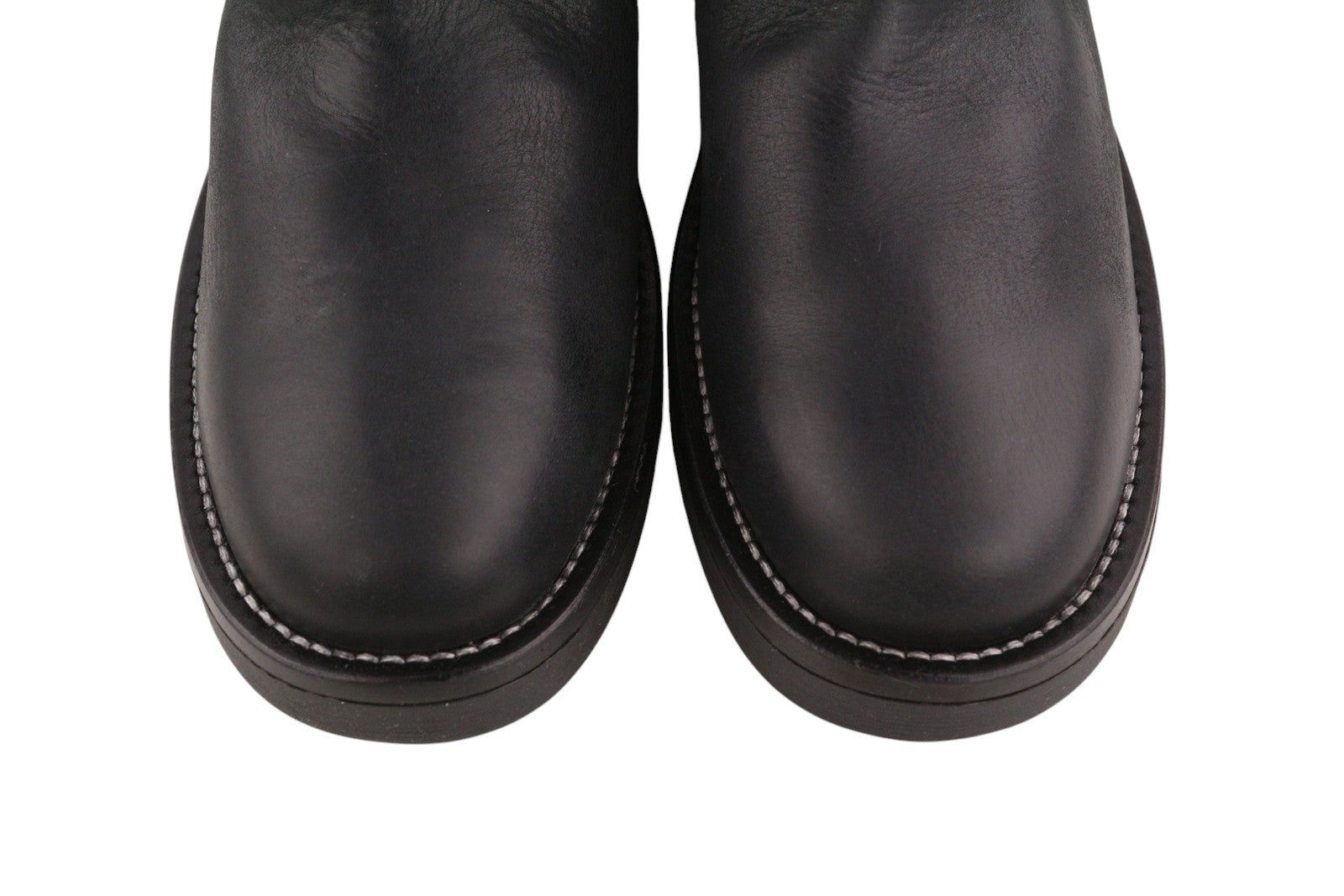 DIESEL D-Throuper Ab Womens Boots EU39 Black Leather Silver Tone RRP€280